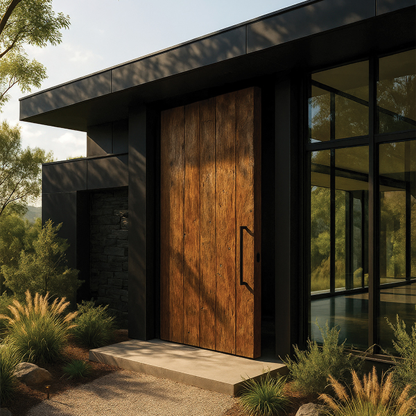 Portas metálicas ou de madeira