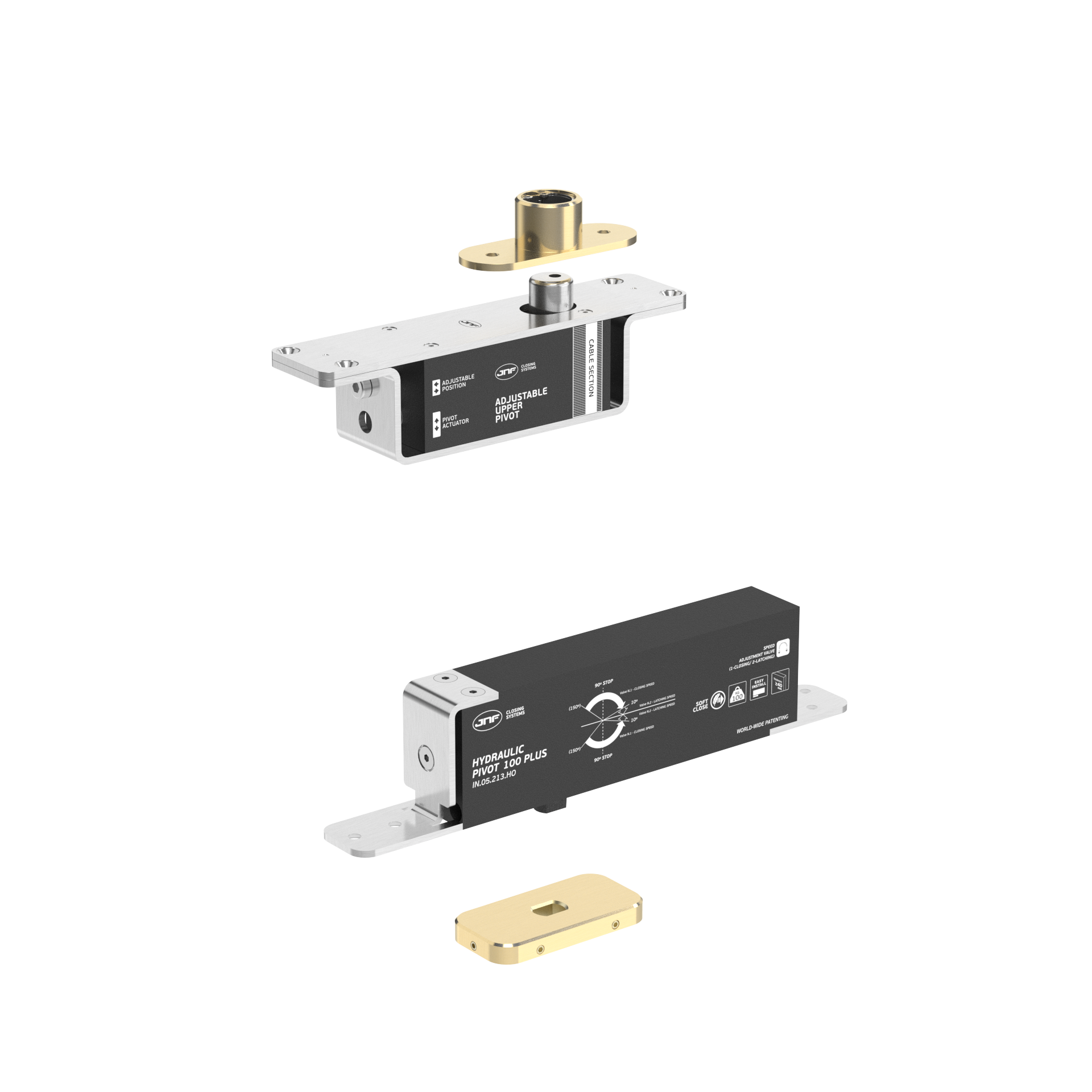 Pivot hidráulico IN.05.213.HO.BH1.UP2.TG PVD Titanium Gold