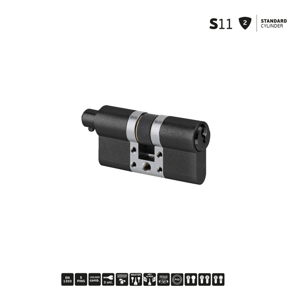 S11 - Standard Modular Cylinder - Titanium Black