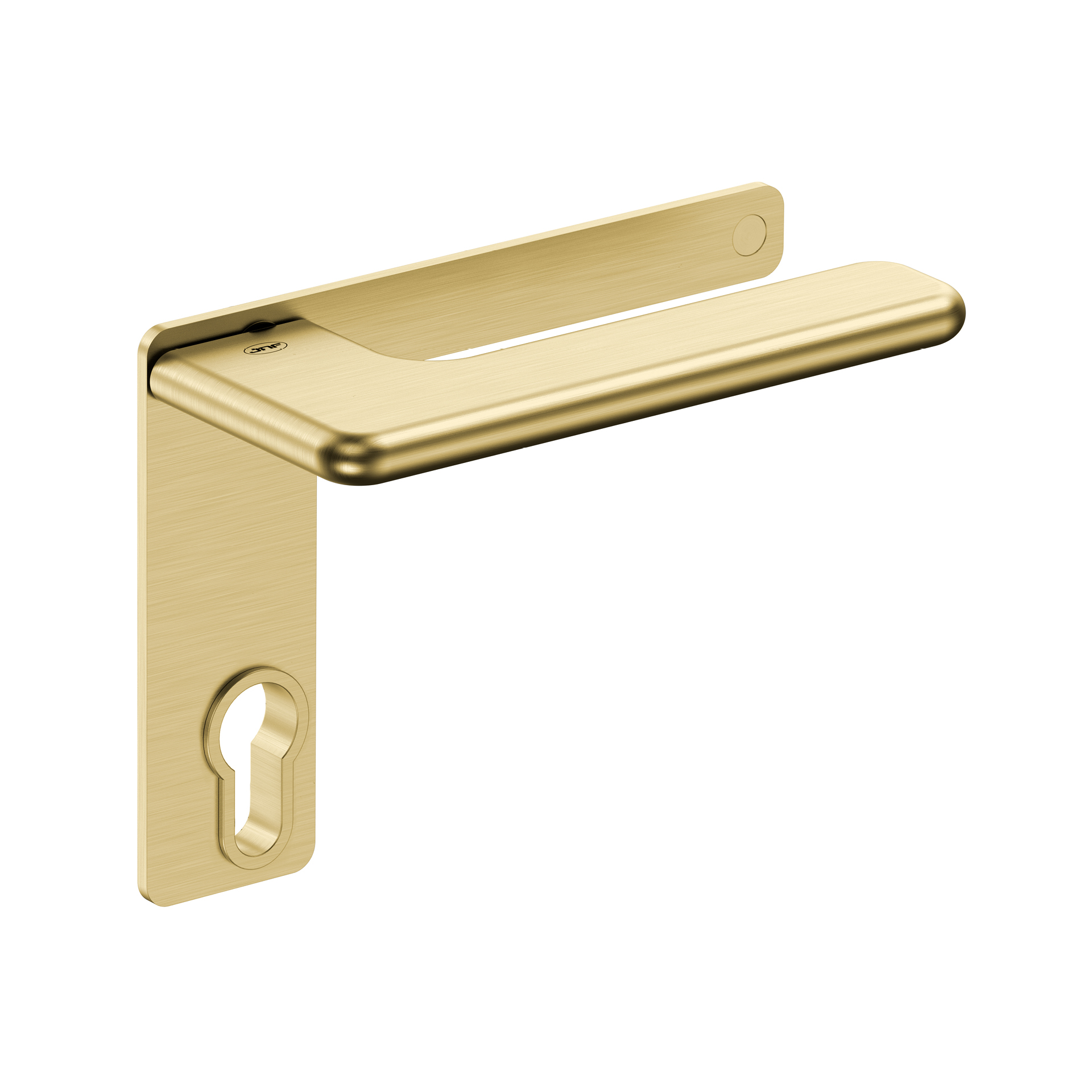 Puxador de porta com placa IN.00.532.45.PL.PZ.TG PVD Titanium Gold