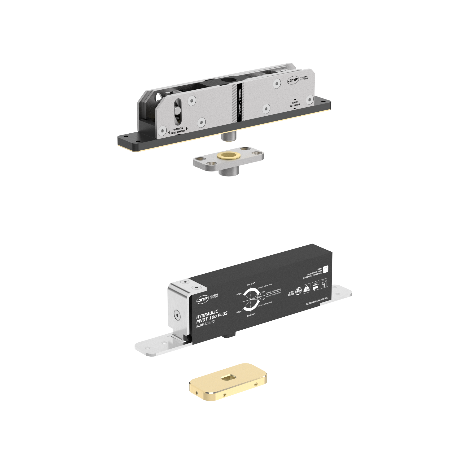 Pivot hidráulico IN.05.213.HO.BH1.UP3.TG PVD Titanium Gold