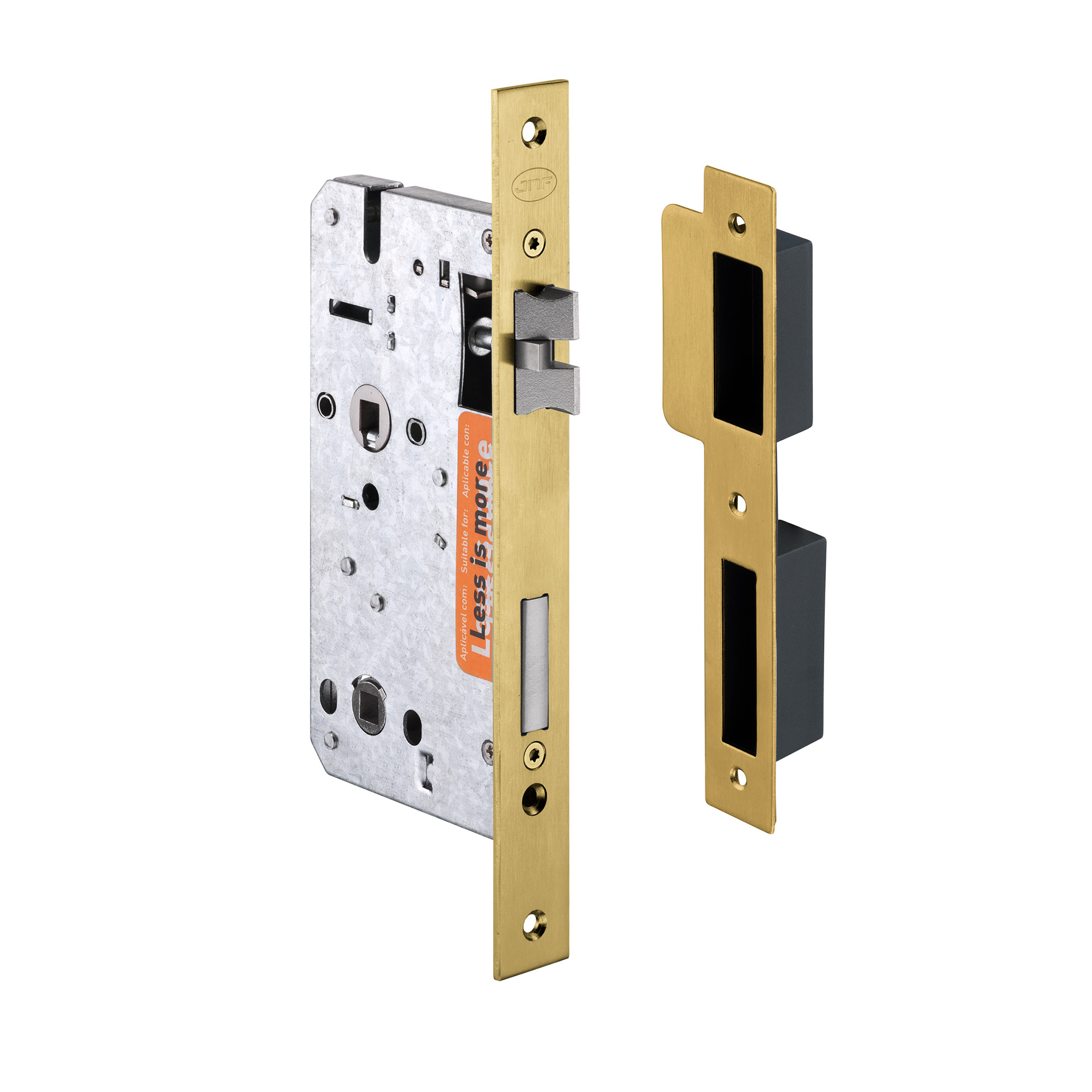 Fechadura de embutir IN.20.896.TG PVD Titanium Gold