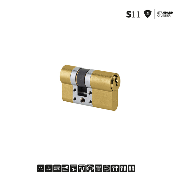 S11 - Standard Modular Cylinder (10x45mm) - Titanium Gold