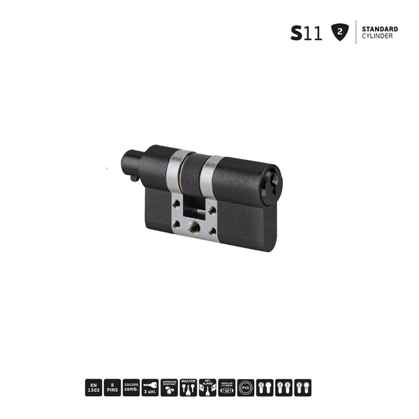 S11 - Standard Modular Cylinder - Titanium Black