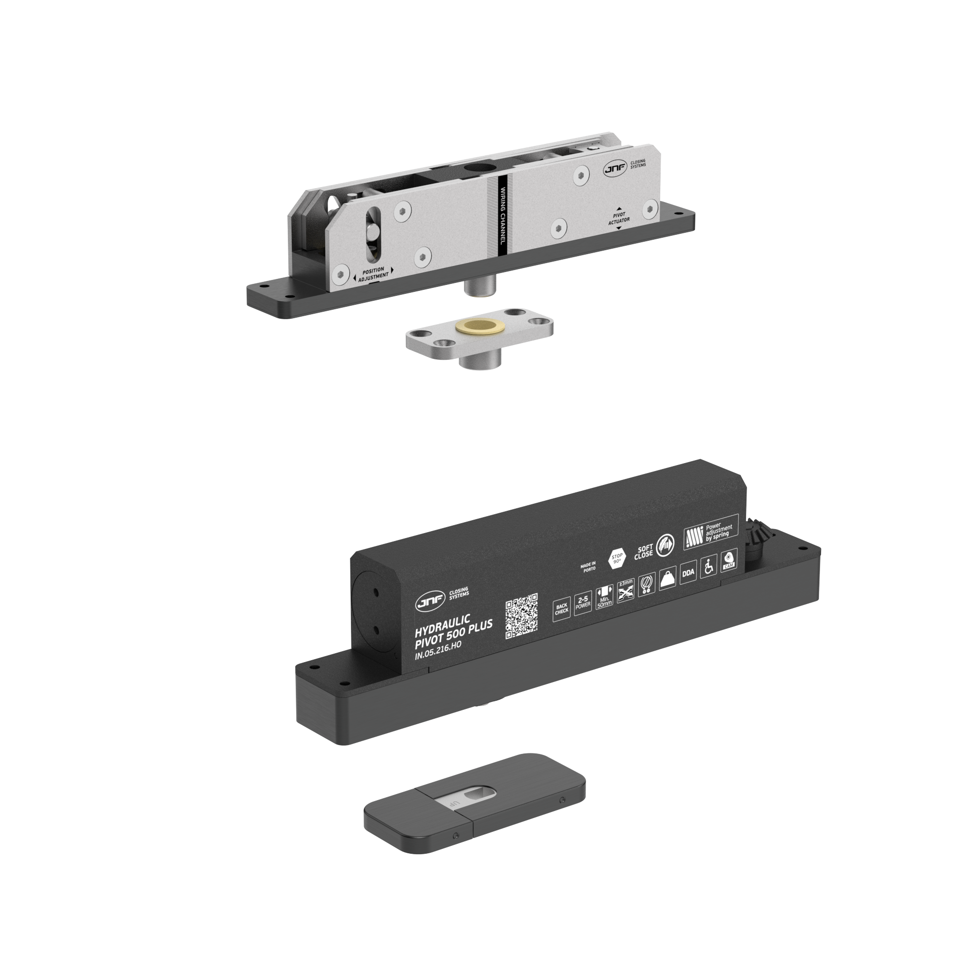 Pivot hidráulico IN.05.216.HO.BH3.UP3.TB PVD Titanium Black