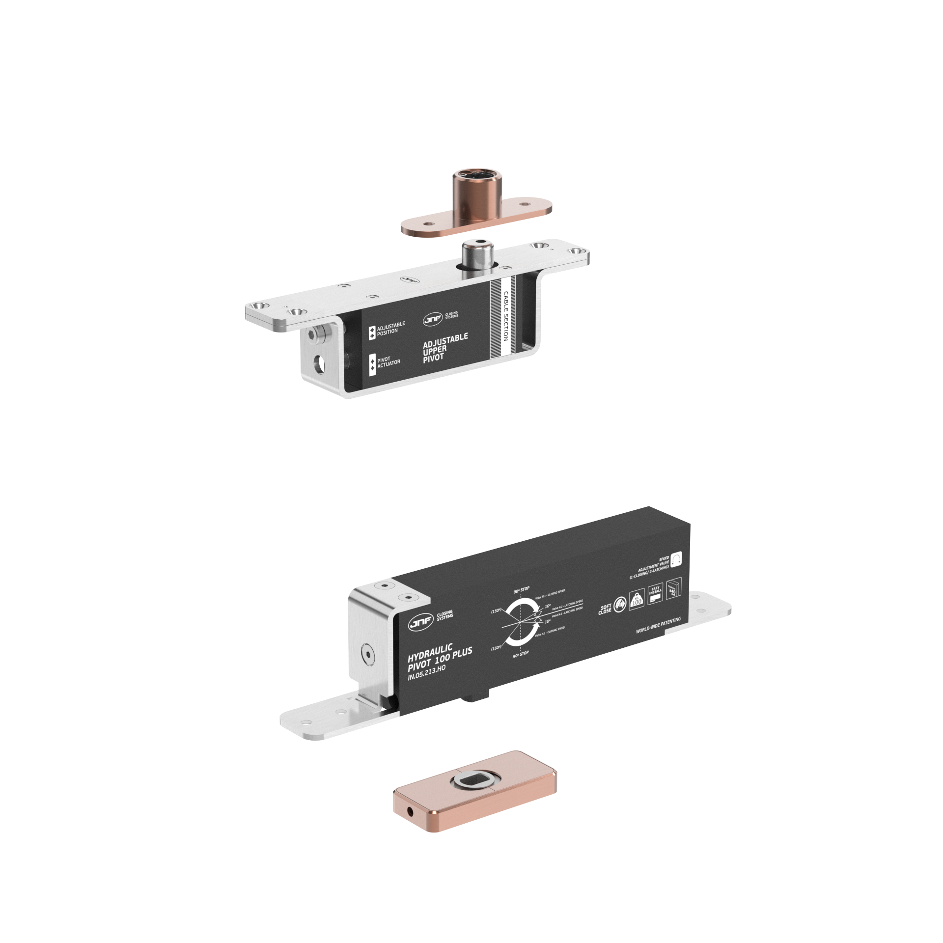 Pivot hidráulico IN.05.213.HO.BH4.UP1.TCO PVD Titanium Copper