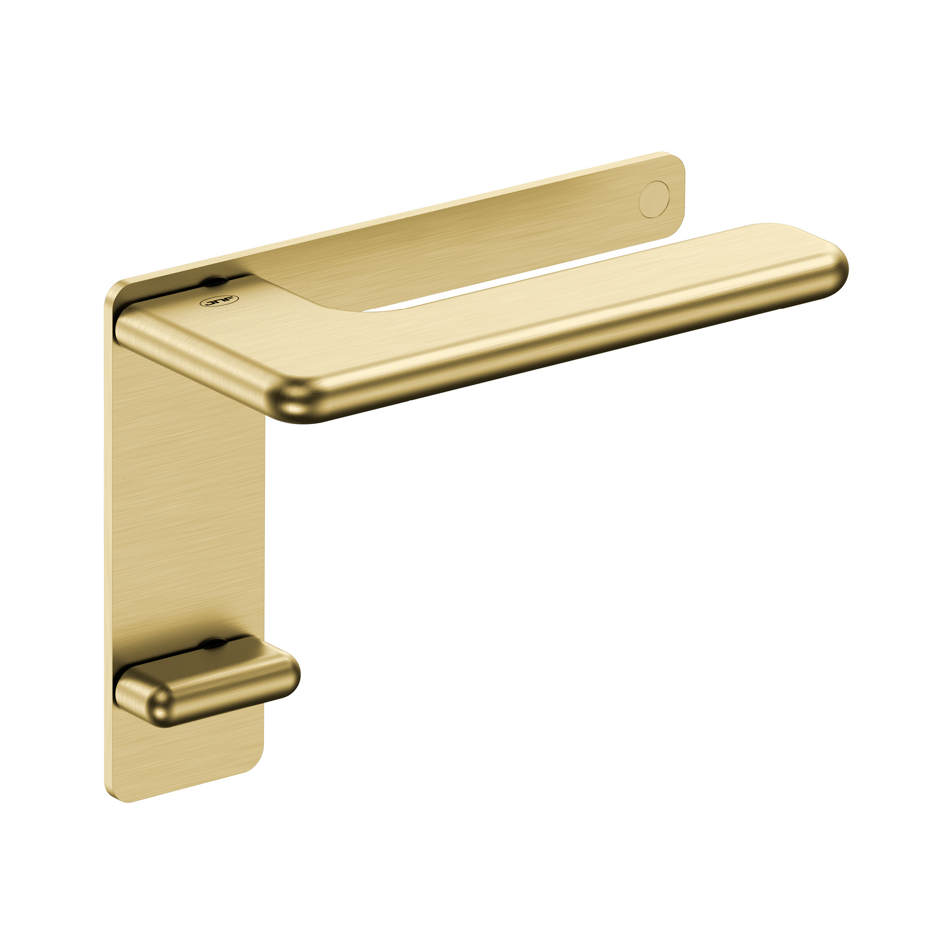 Puxador de porta com placa IN.00.532.PL.B.45.TG PVD Titanium Gold