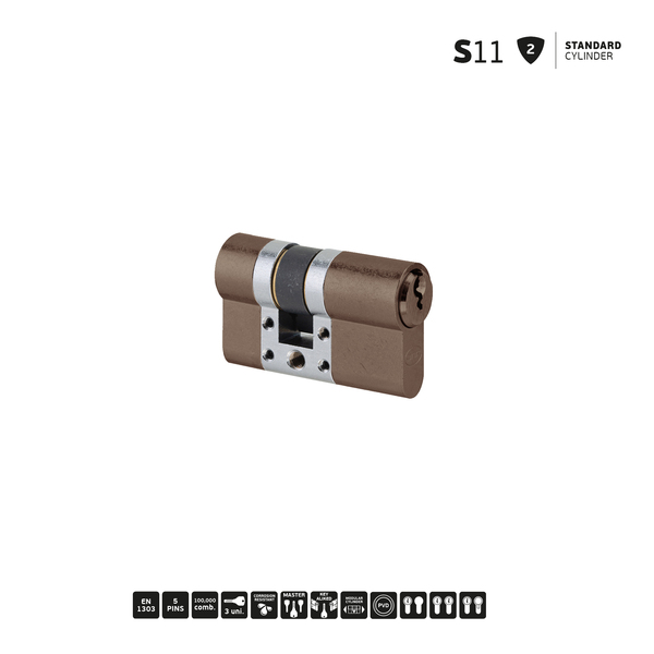 S11 - Standard Modular Cylinder - Titanium Chocolate