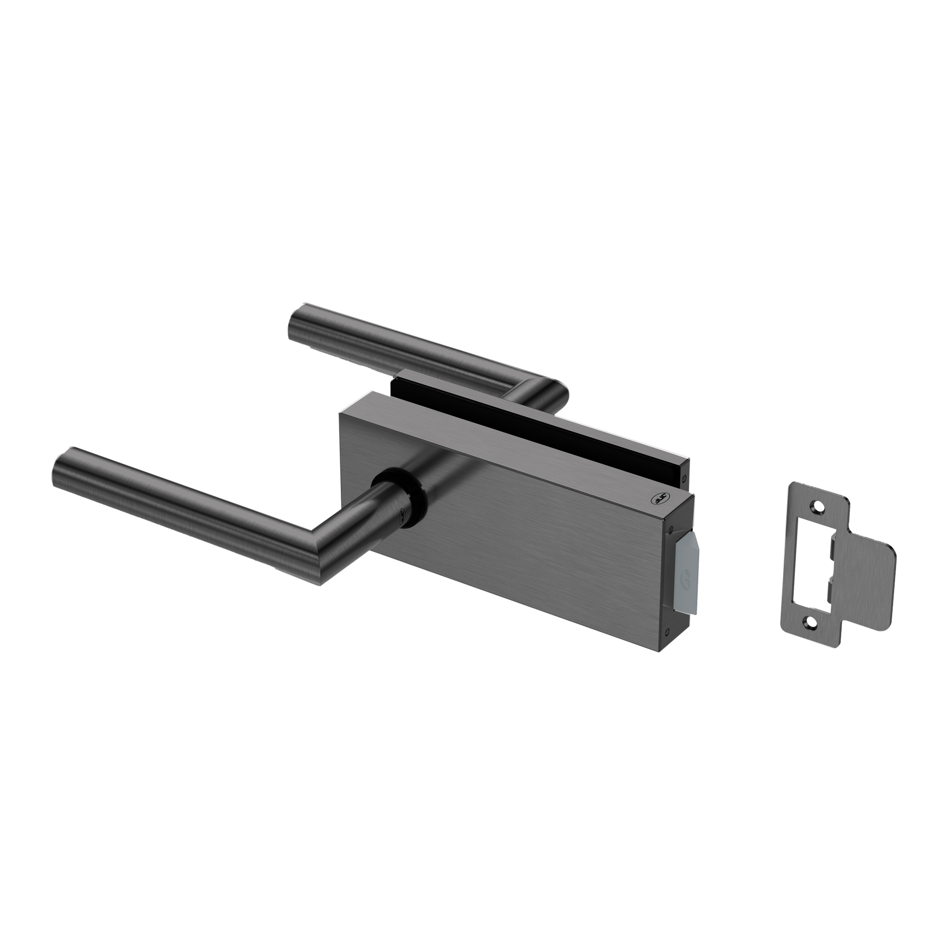 Fechadura para vidro IN.20.362.K.TB PVD Titanium Black