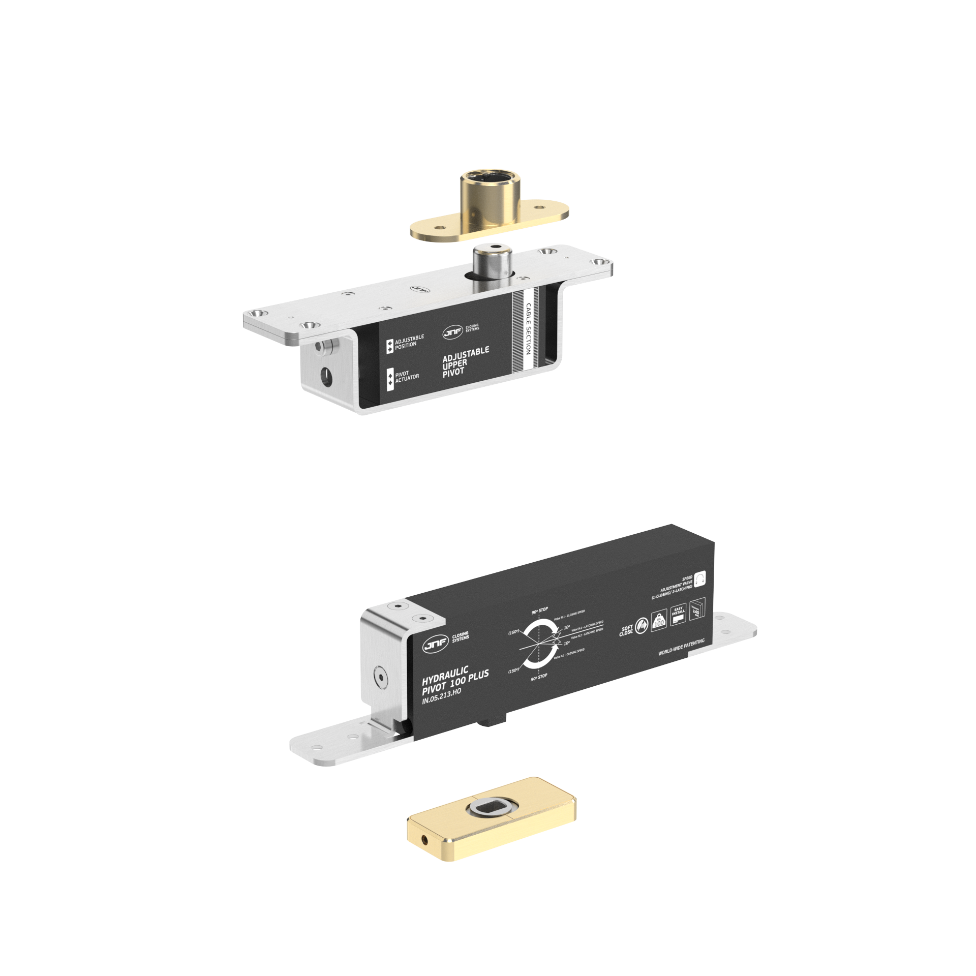 Pivot hidráulico IN.05.213.HO.BH4.UP2.TG PVD Titanium Gold