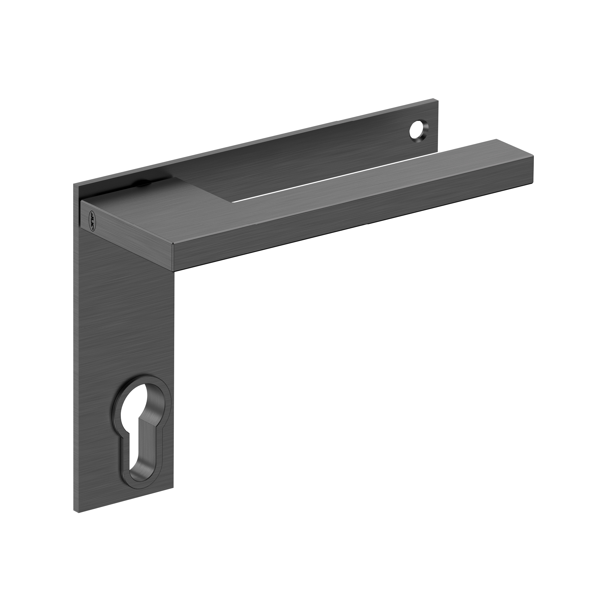 Lever handle with plate