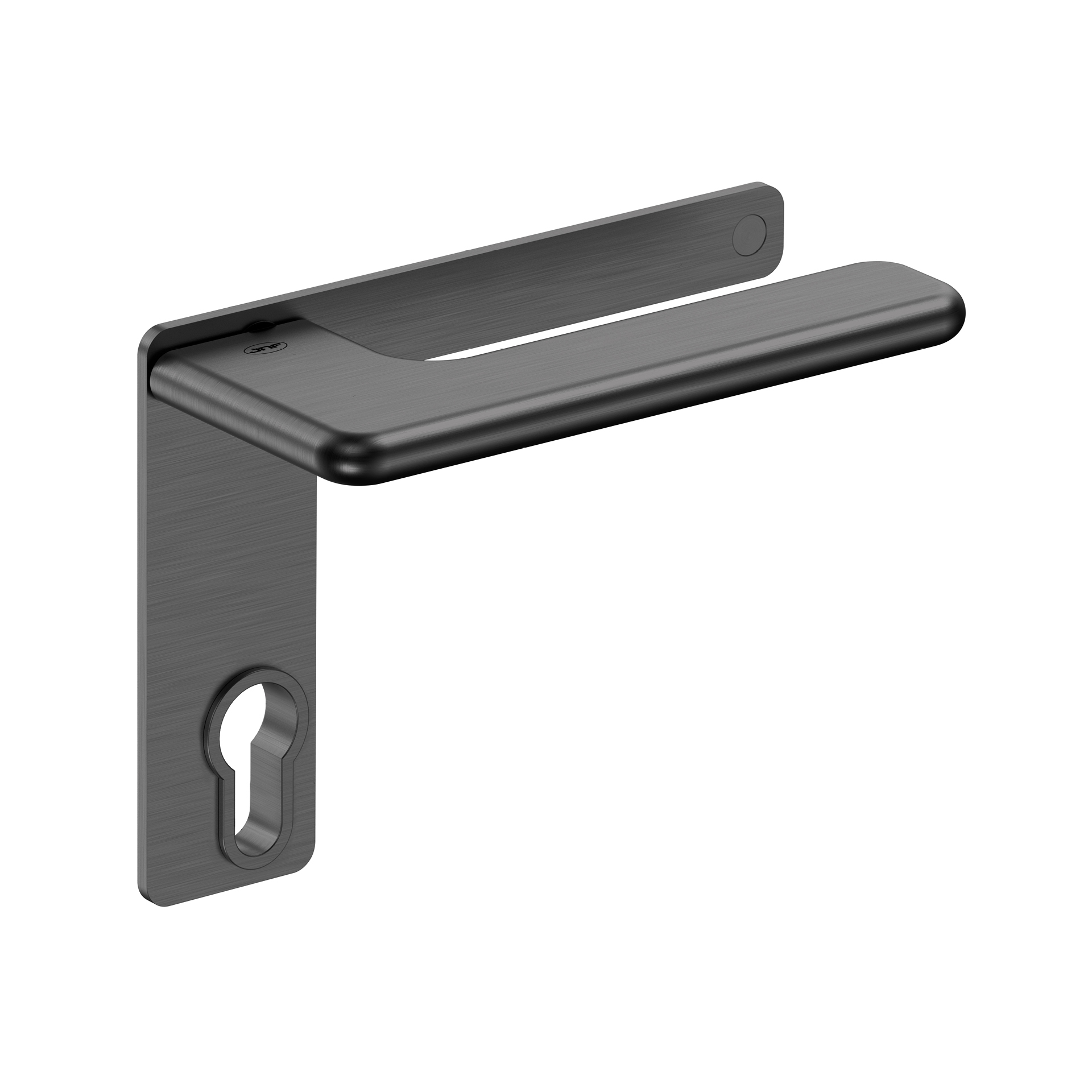 Puxador de porta com placa IN.00.532.PL.PZ.55.TB PVD Titanium Black