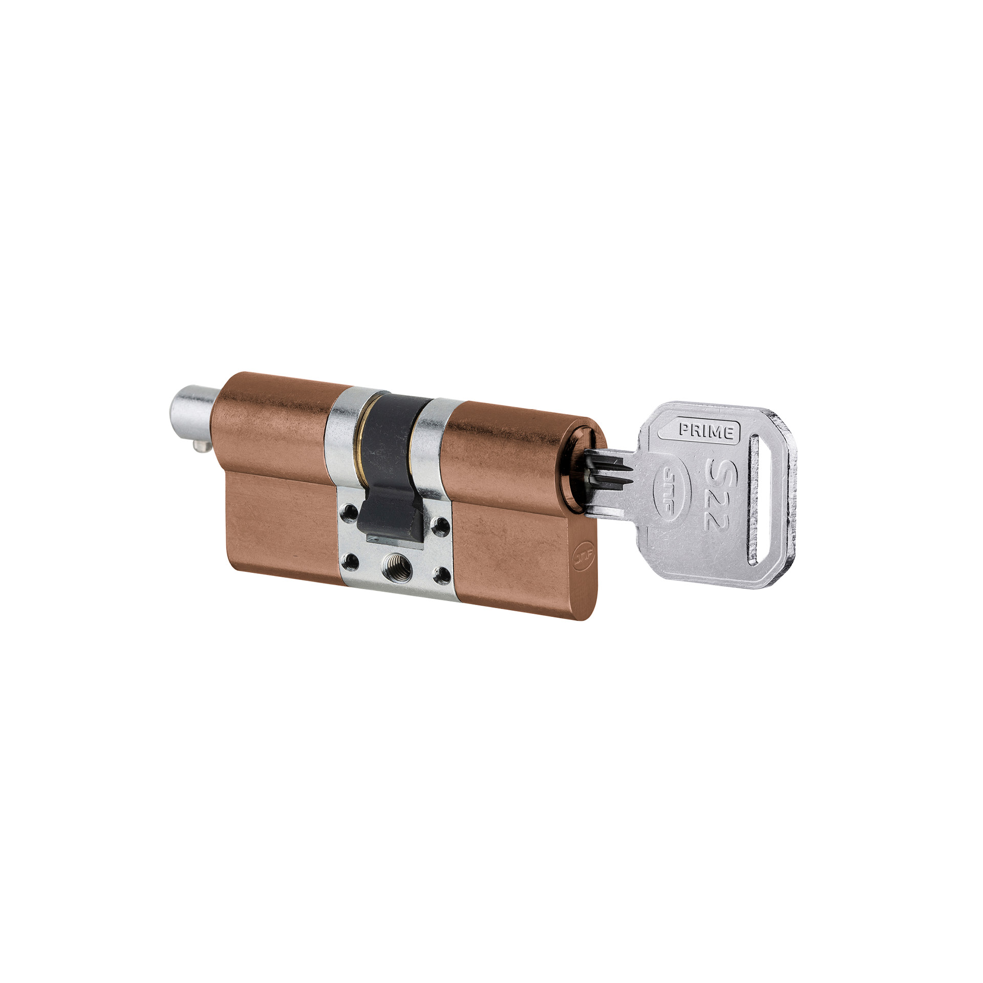 Cilindro de segurança IN.19.S22.P.30.30.SB.TCO PVD Titanium Copper