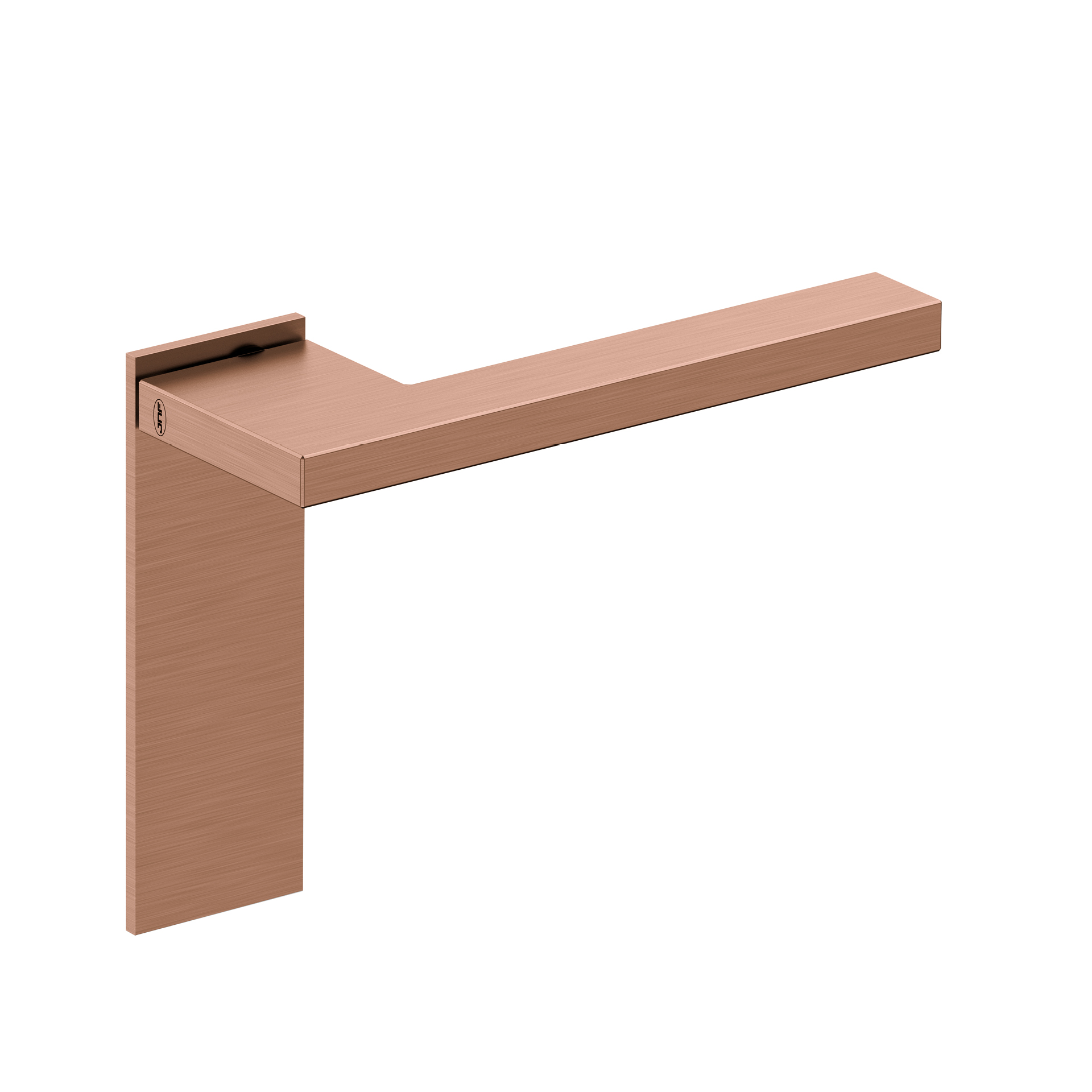 Lever handle with plate