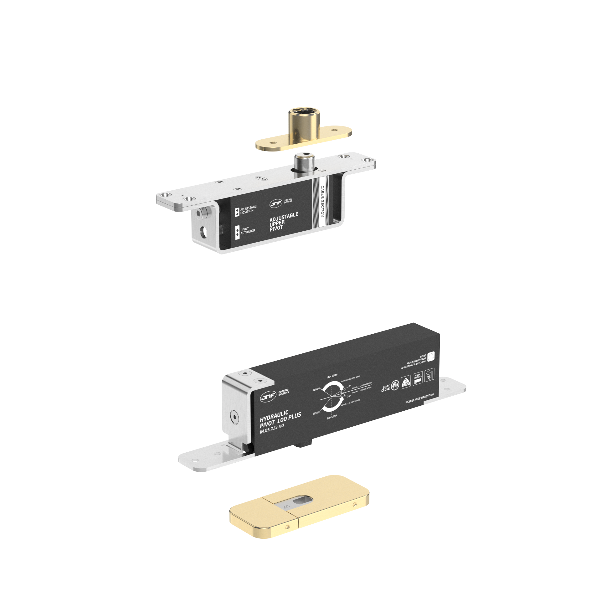 Pivot hidráulico IN.05.213.HO.BH3.UP1.TG PVD Titanium Gold