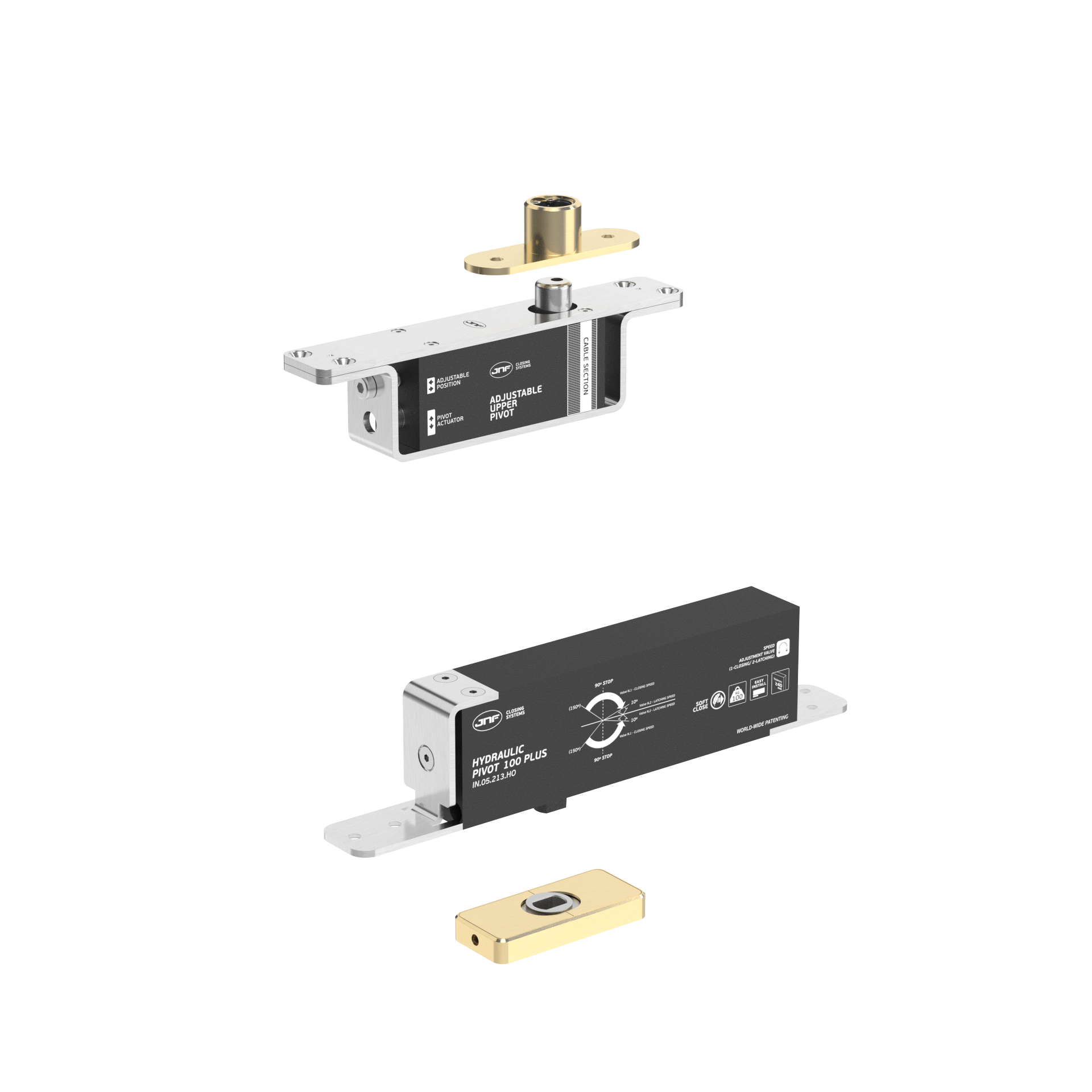 Pivot hidráulico IN.05.213.HO.BH4.UP1.TG PVD Titanium Gold