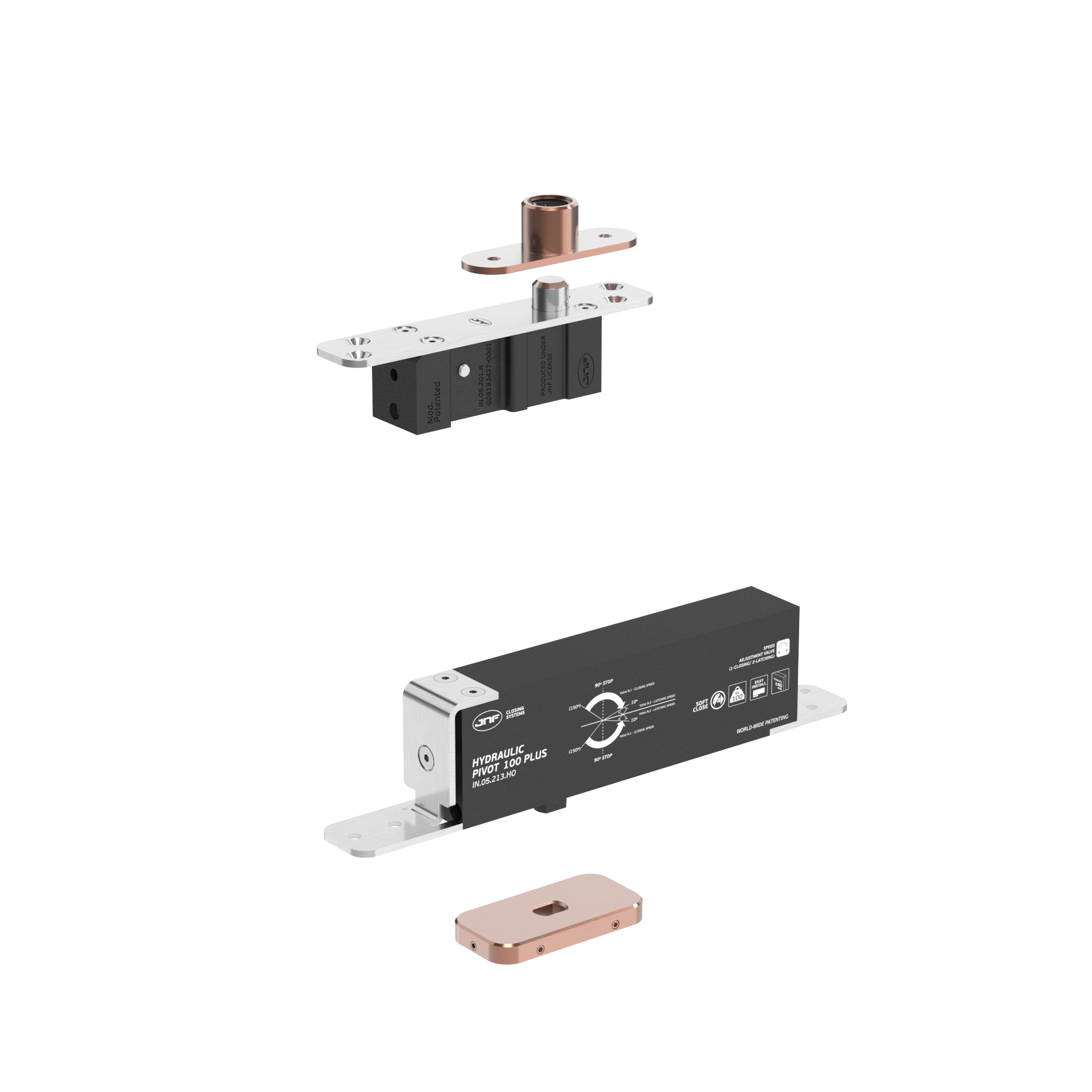 Pivot hidráulico IN.05.213.HO.BH1.UP5.TCO PVD Titanium Copper