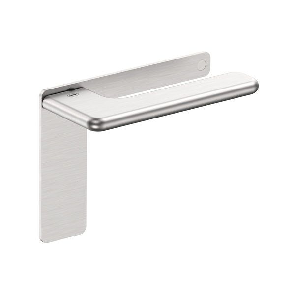 Lever handle with plate