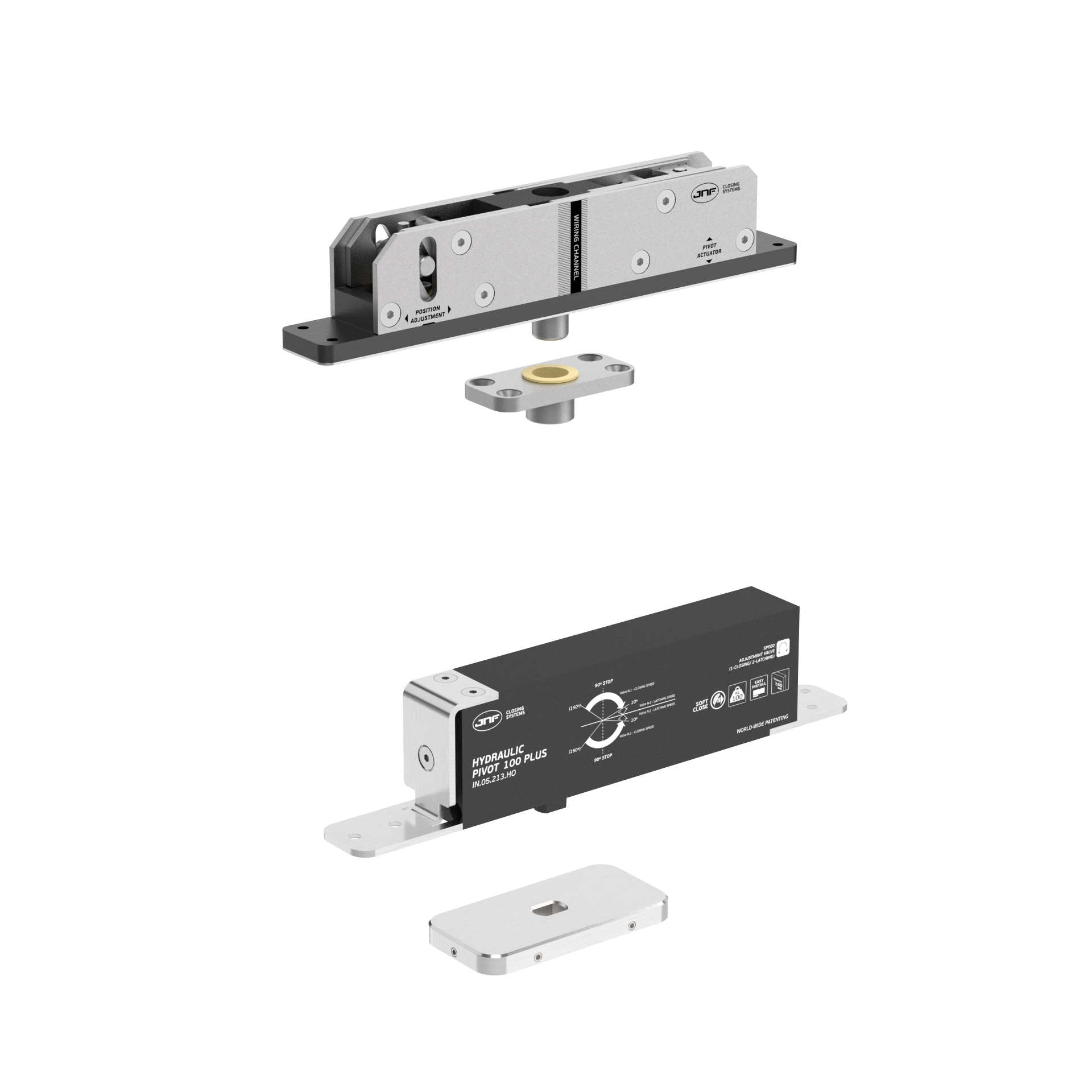 Pivot hidráulico IN.05.213.HO.BH2.UP3 Satinado