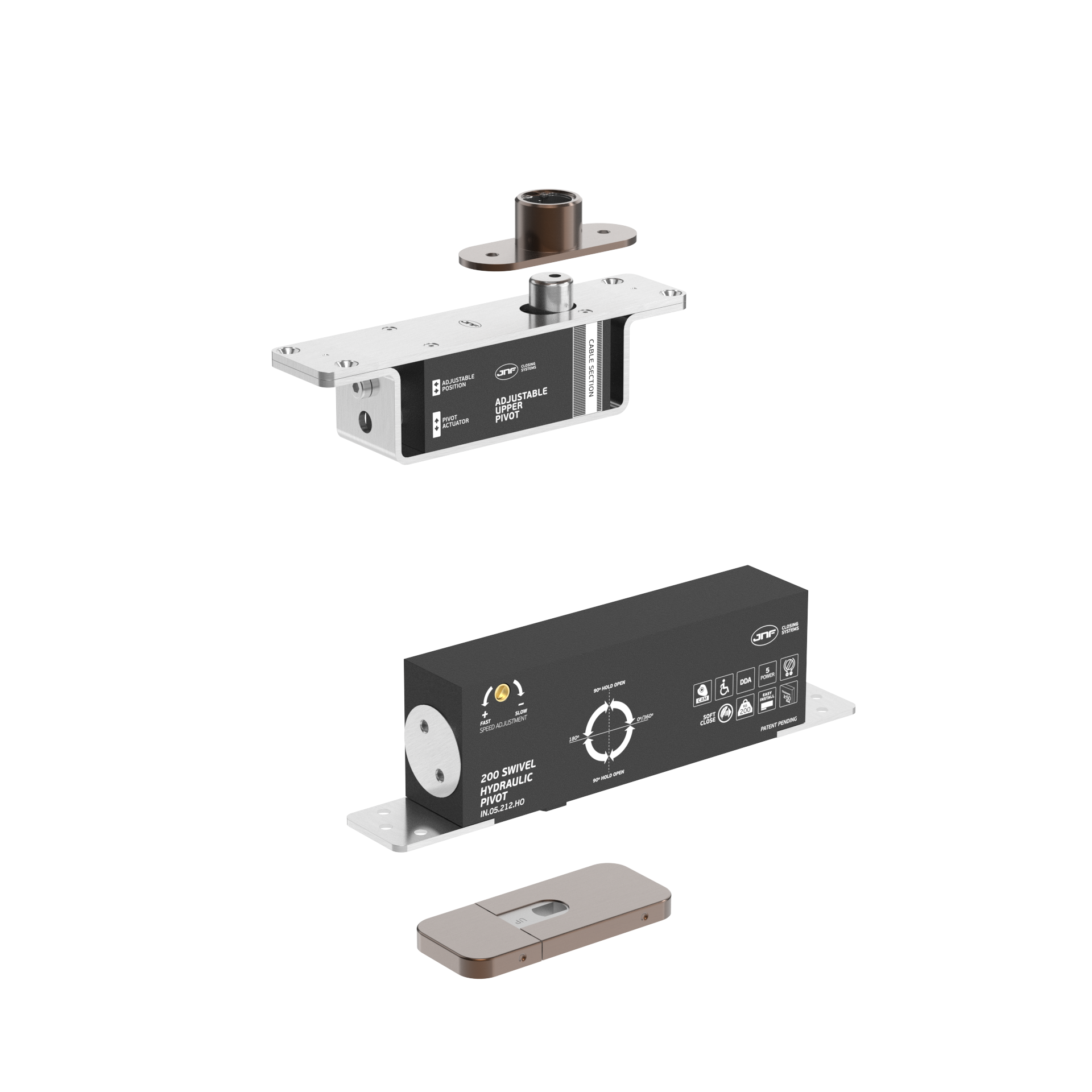 Pivot hidráulico IN.05.212.HO.BH3.UP2.TCH PVD Titanium Chocolate