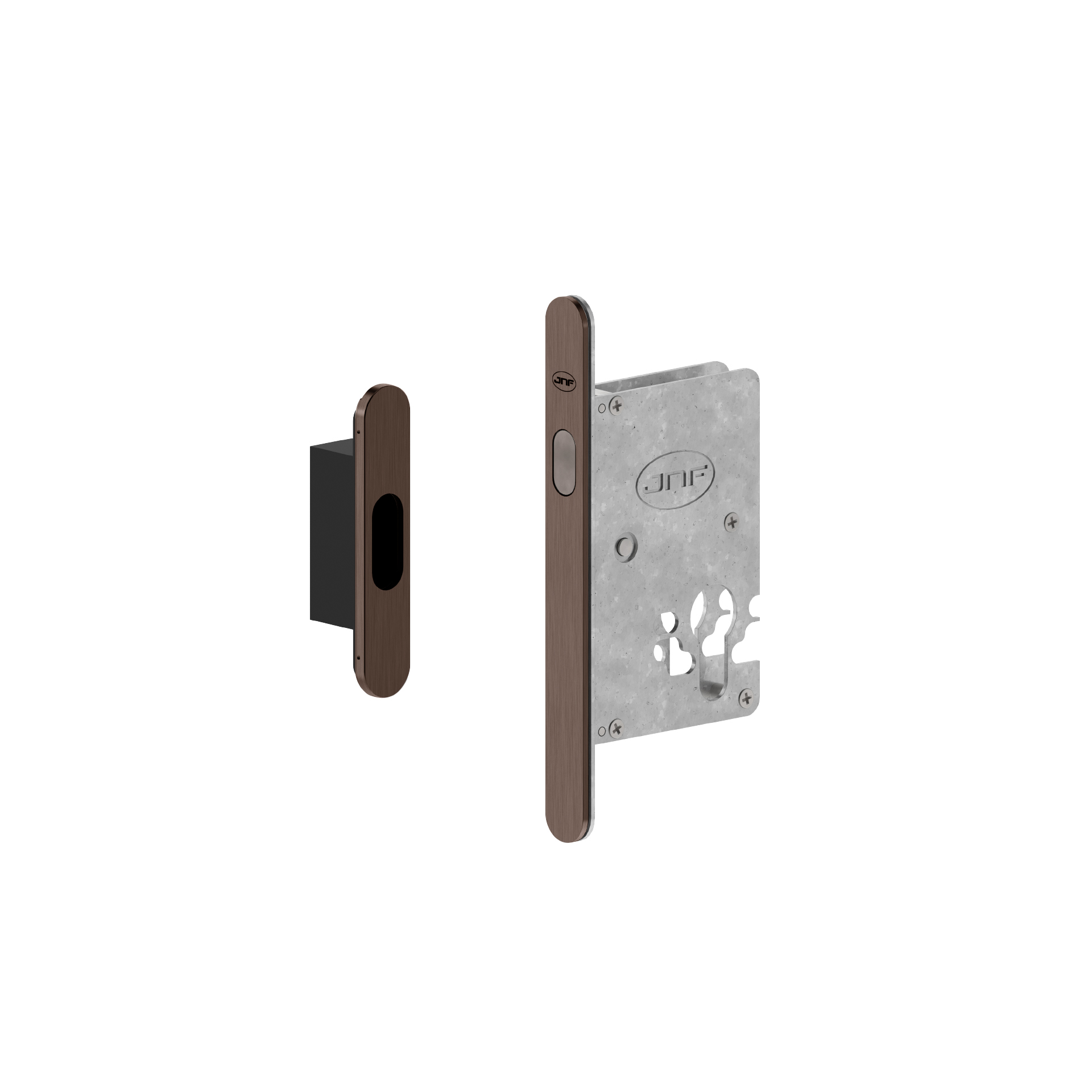Fechadura para portas de correr IN.20.942.TCH PVD Titanium Chocolate