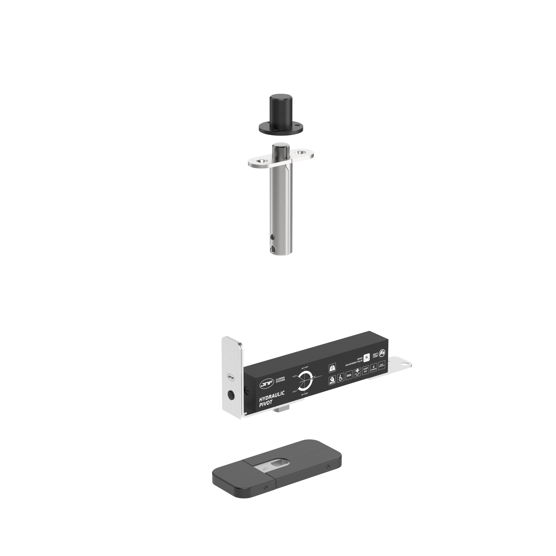 Pivot hidráulico IN.05.203.HO.BH3.UP6.TB PVD Titanium Black