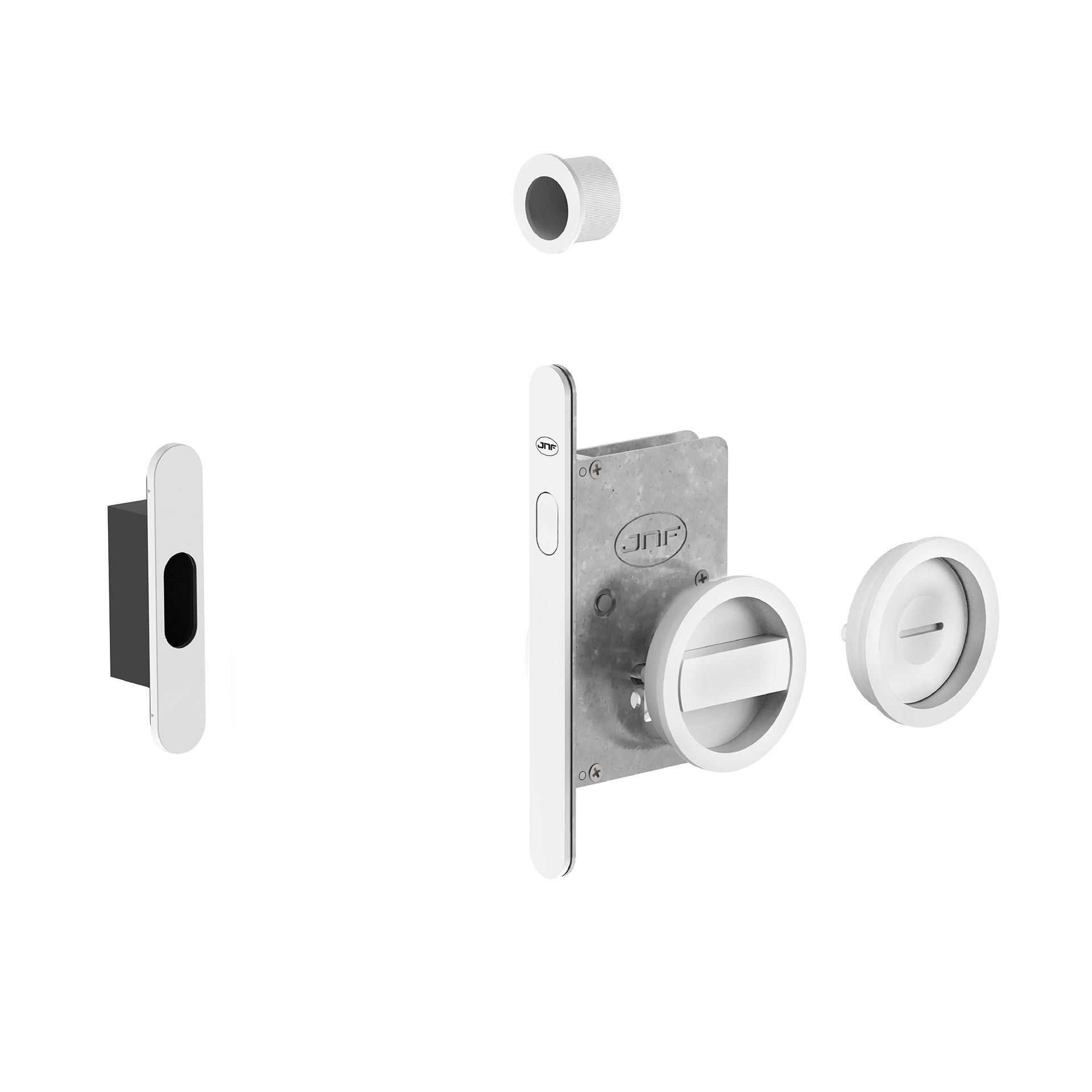 Fechadura para portas de correr IN.20.937.W Branco RAL 9016