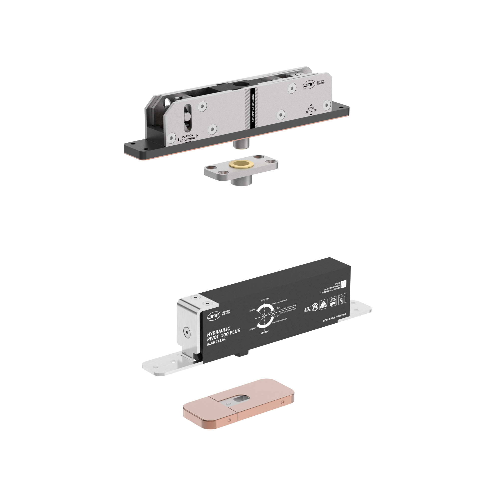 Pivot hidráulico IN.05.213.HO.BH3.UP3.TCO PVD Titanium Copper