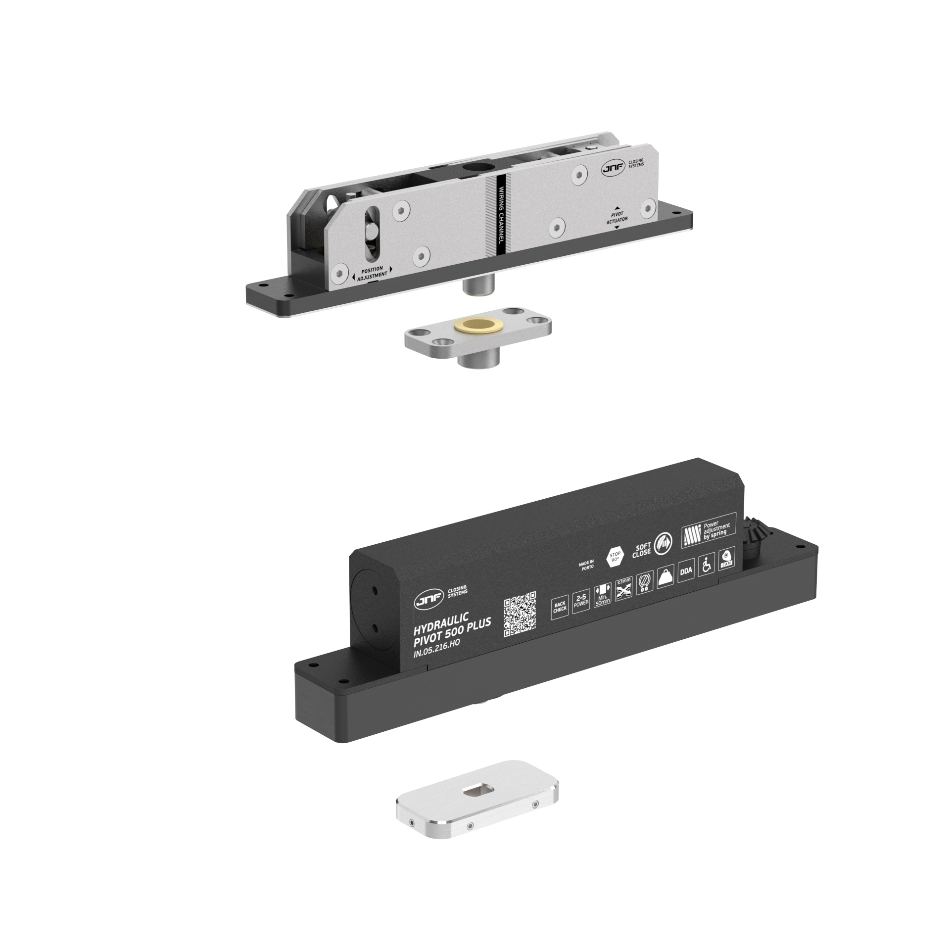 Pivot hidráulico IN.05.216.HO.BH1.UP3 Satinado