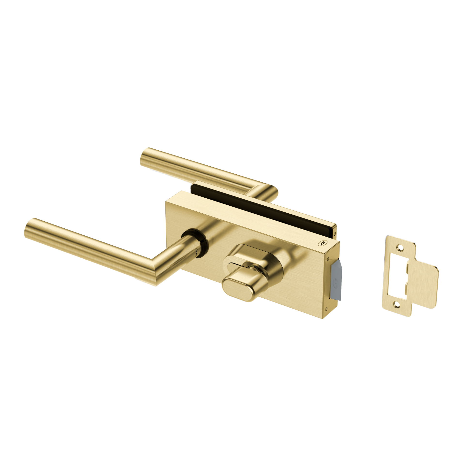 Fechadura para vidro IN.20.366.K.TG PVD Titanium Gold