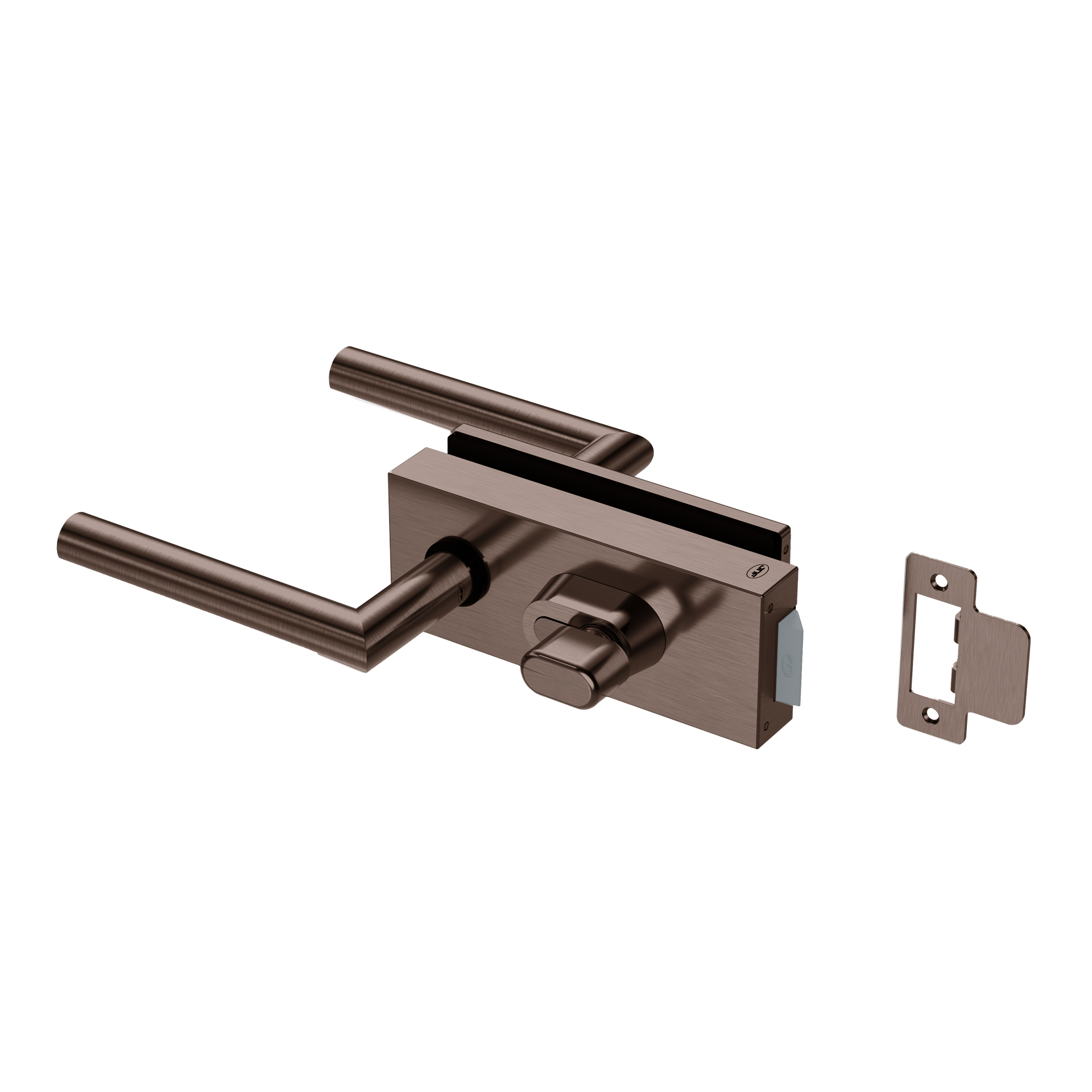 Fechadura para vidro IN.20.361.K.TCH PVD Titanium Chocolate