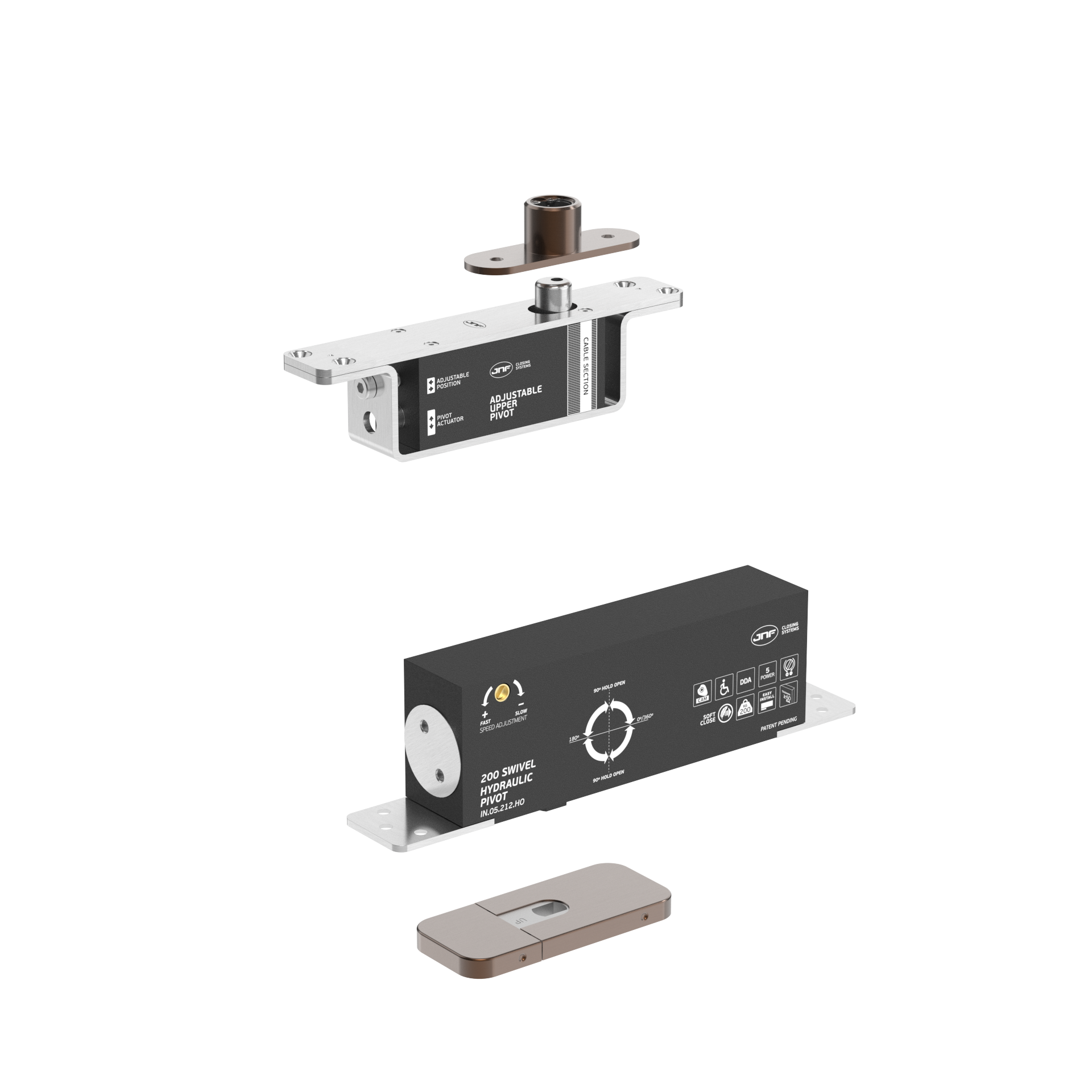 Pivot hidráulico IN.05.212.HO.TCH PVD Titanium Chocolate