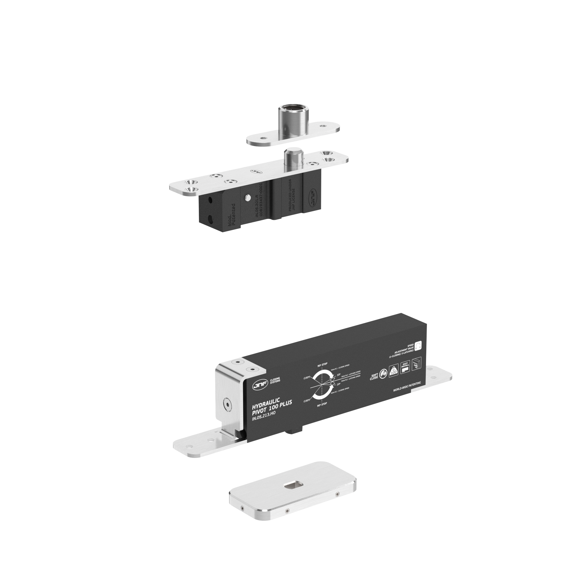 Pivot hidráulico IN.05.213.HO.BH2.UP5 Satinado