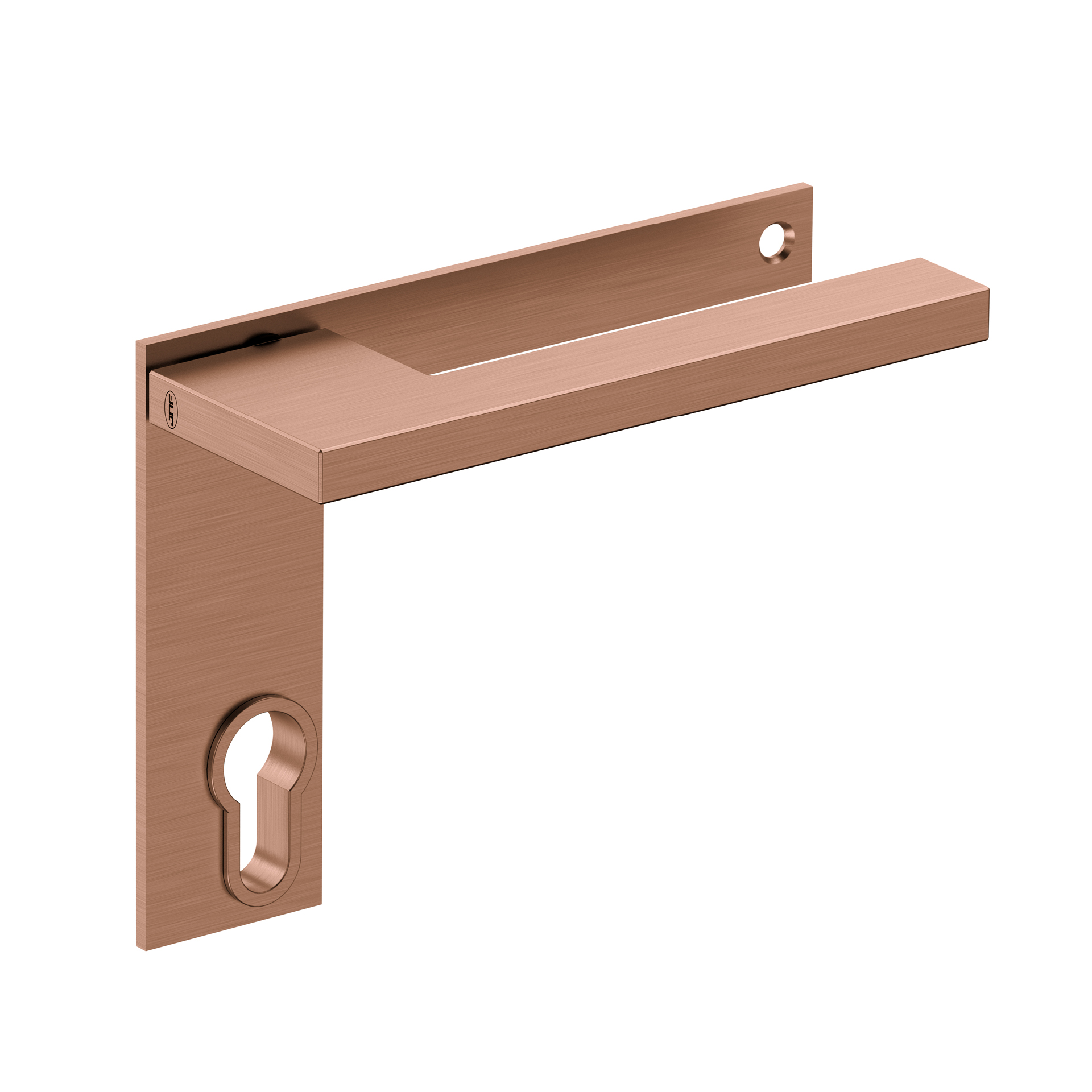 Lever handle with plate