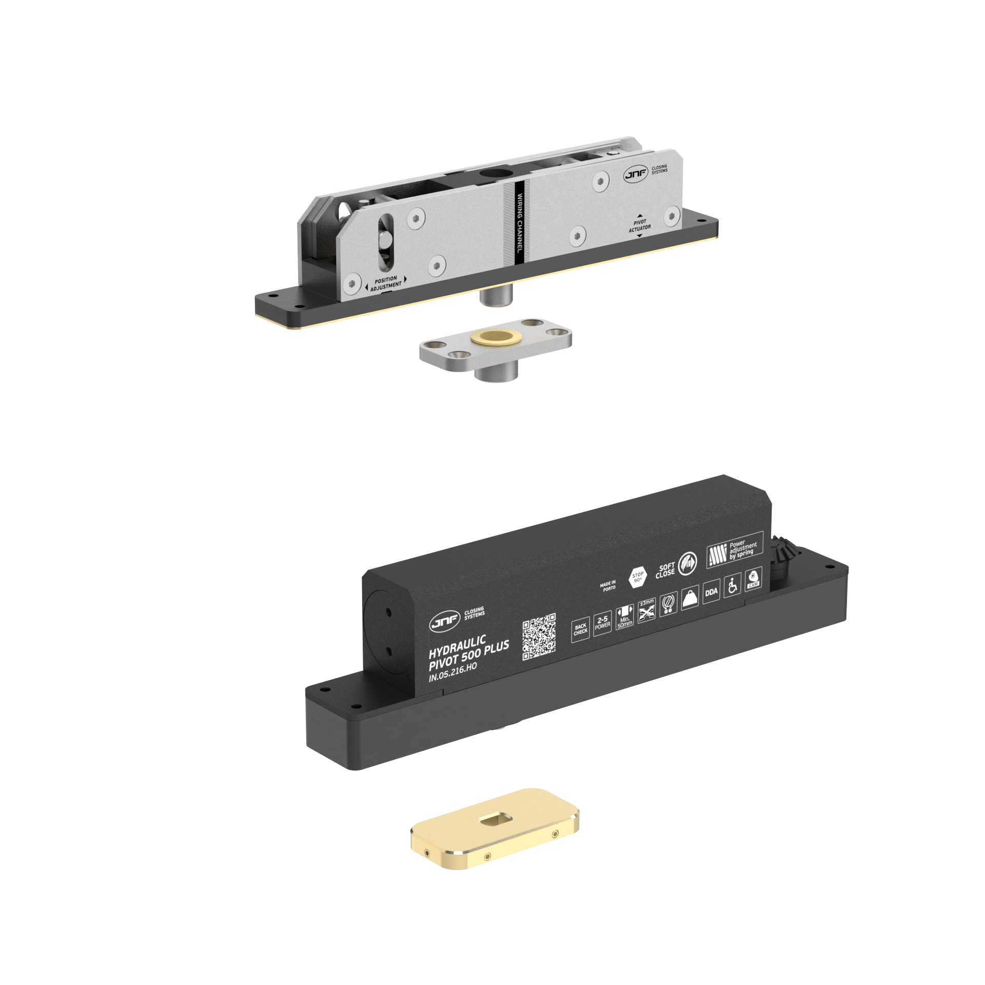 Pivot hidráulico IN.05.216.HO.BH1.UP3.TG PVD Titanium Gold