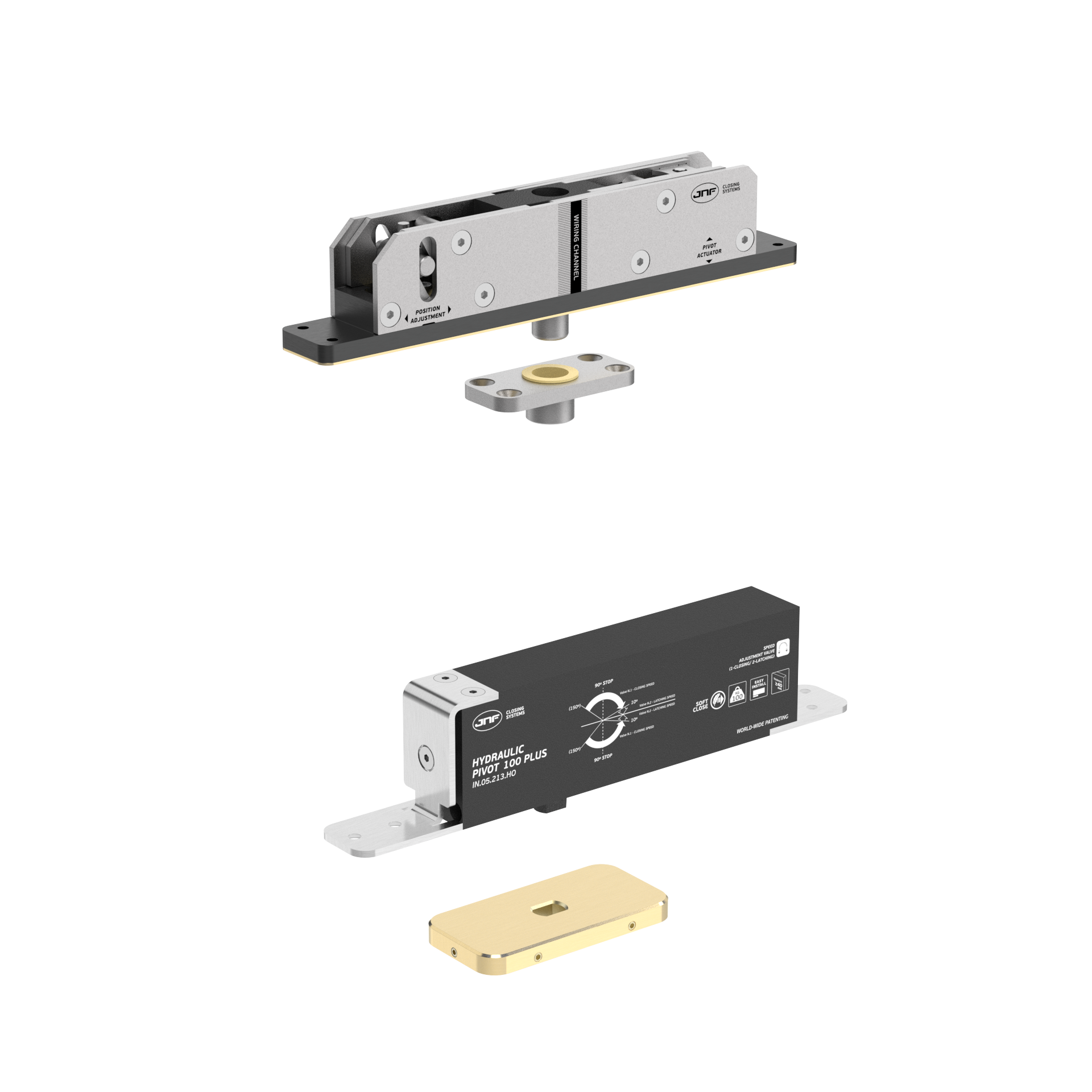 Pivot hidráulico IN.05.213.HO.BH2.UP3.TG PVD Titanium Gold