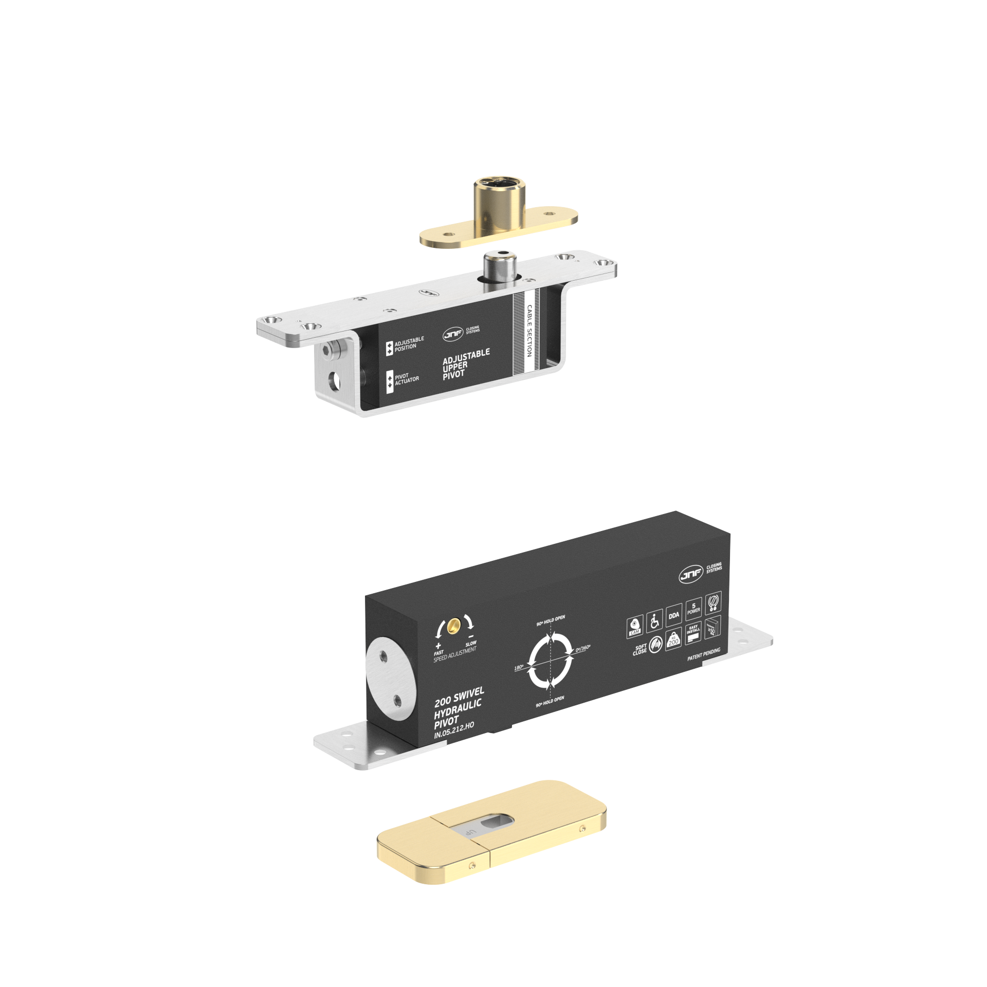 Pivot hidráulico IN.05.212.HO.TG PVD Titanium Gold