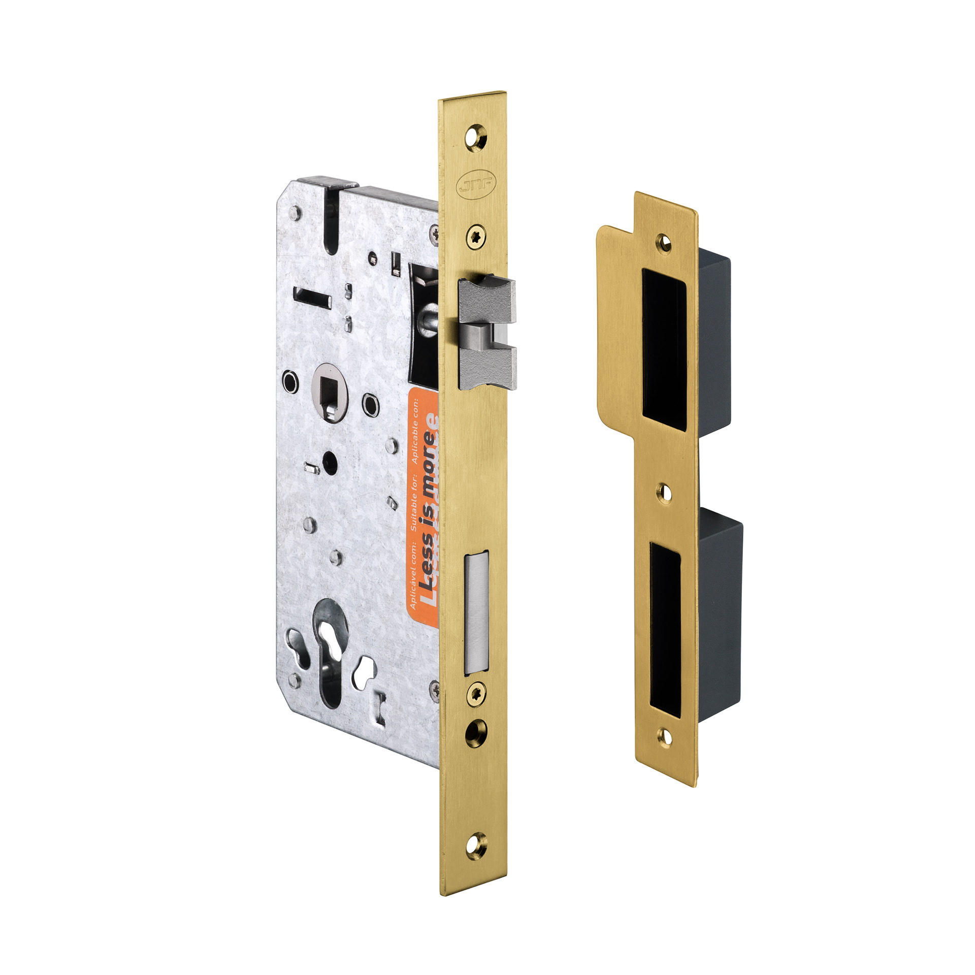 Fechadura de embutir IN.20.895.TG PVD Titanium Gold