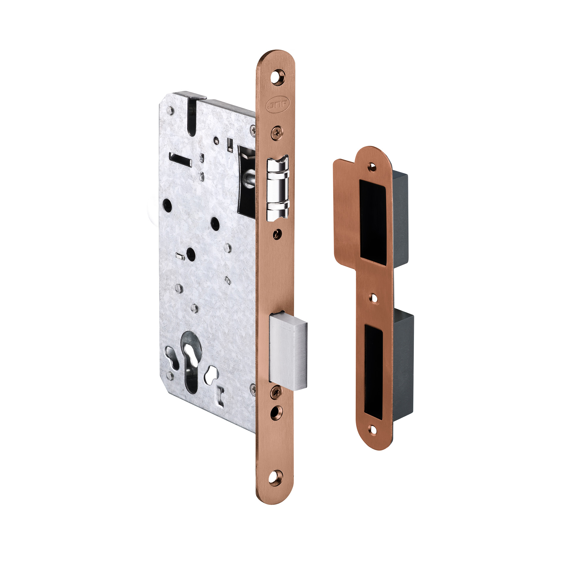 Fechadura de embutir IN.20.894.R.TCO PVD Titanium Copper