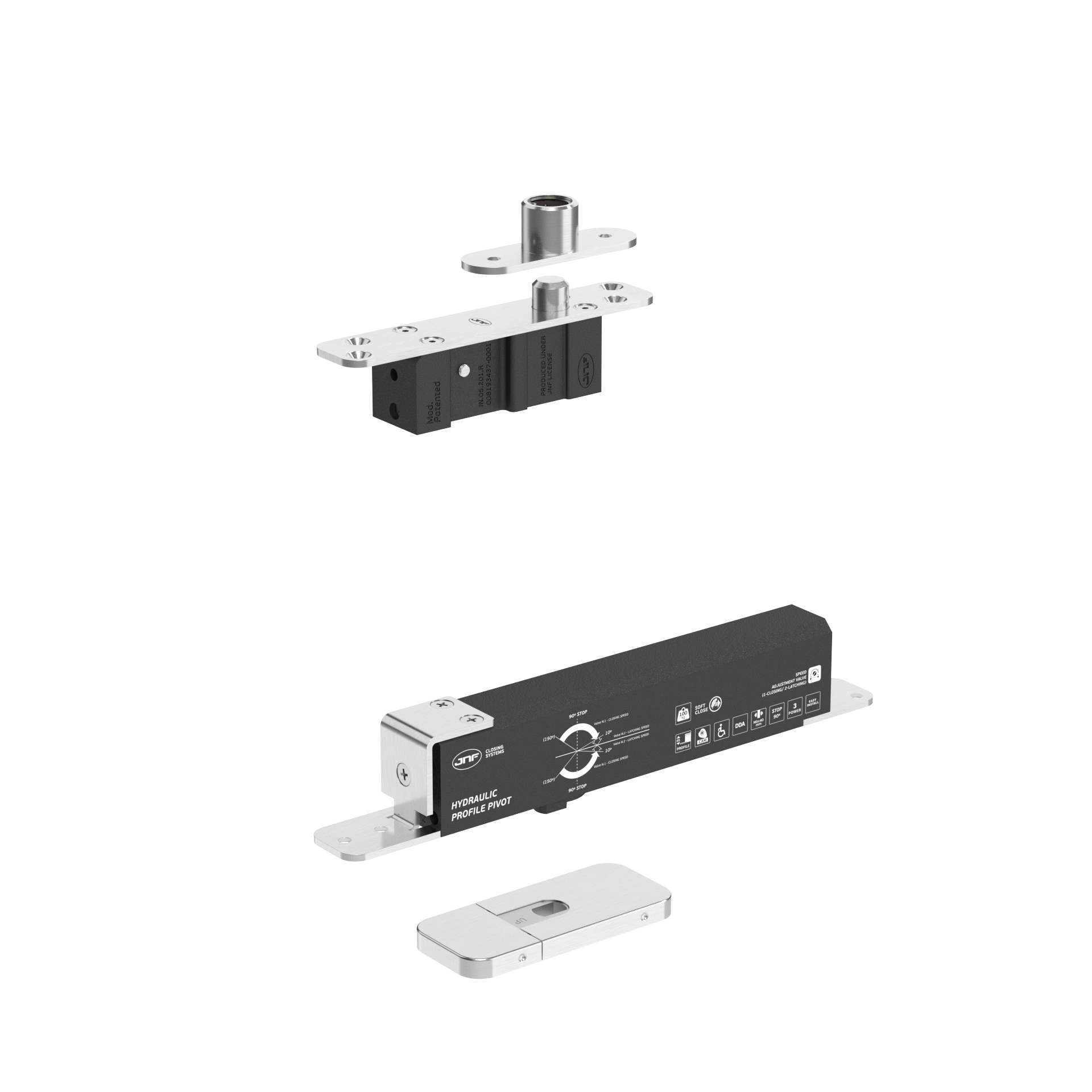 Pivot hidráulico IN.05.224.HO Satinado