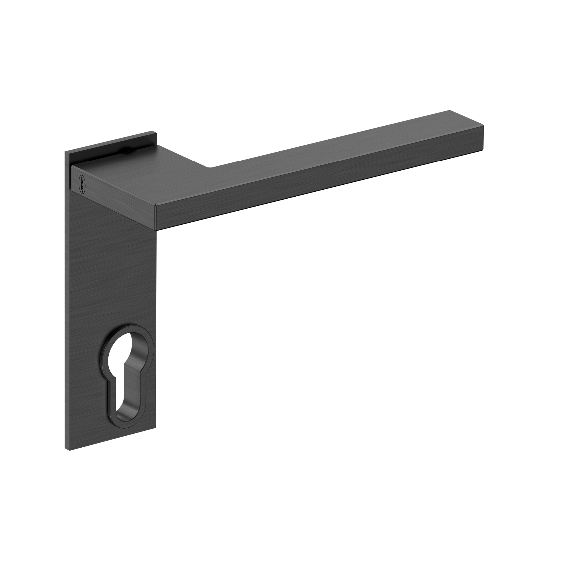 Puxador de porta com placa IN.00.432.PR.PZ.45.TB PVD Titanium Black