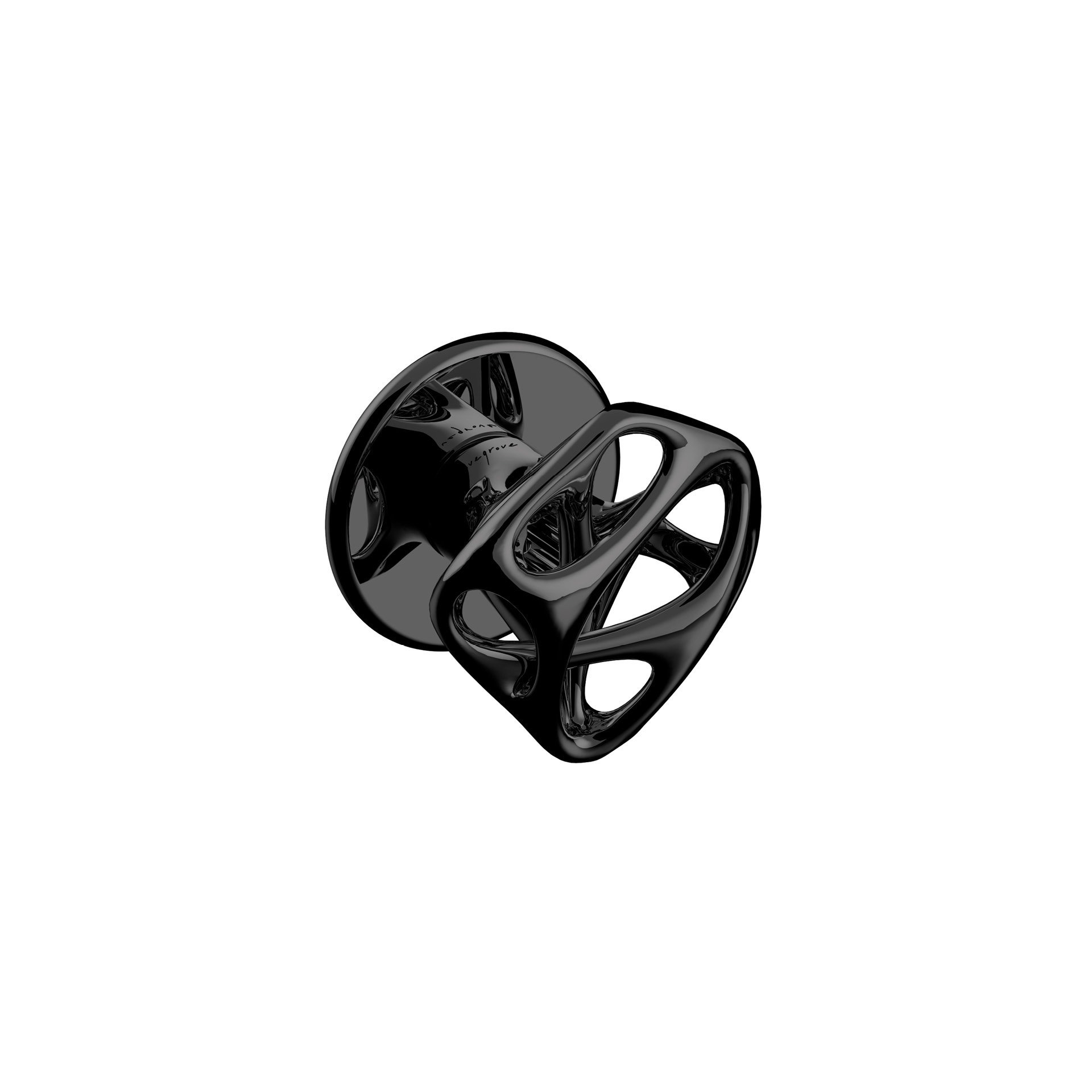 Puxador de porta rotativo AF.00.003.MB Mirror Black