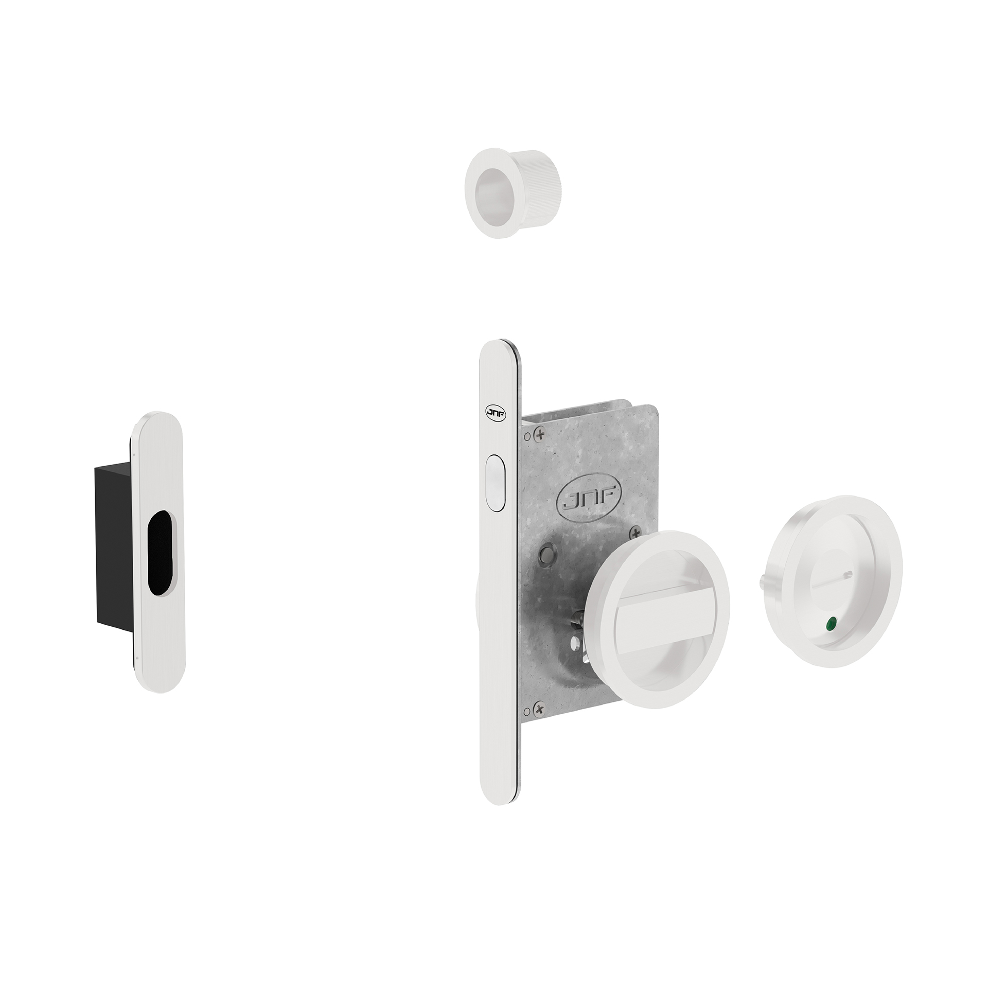 Fechadura para portas de correr IN.20.939.W Branco RAL 9016