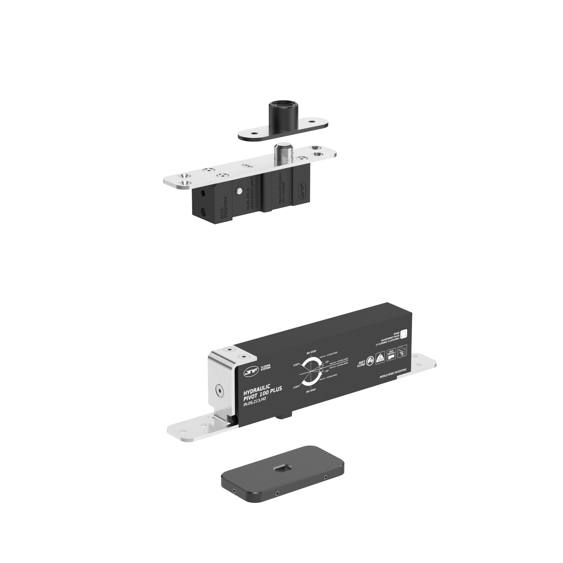 Pivot hidráulico IN.05.213.HO.BH2.UP5.TB PVD Titanium Black