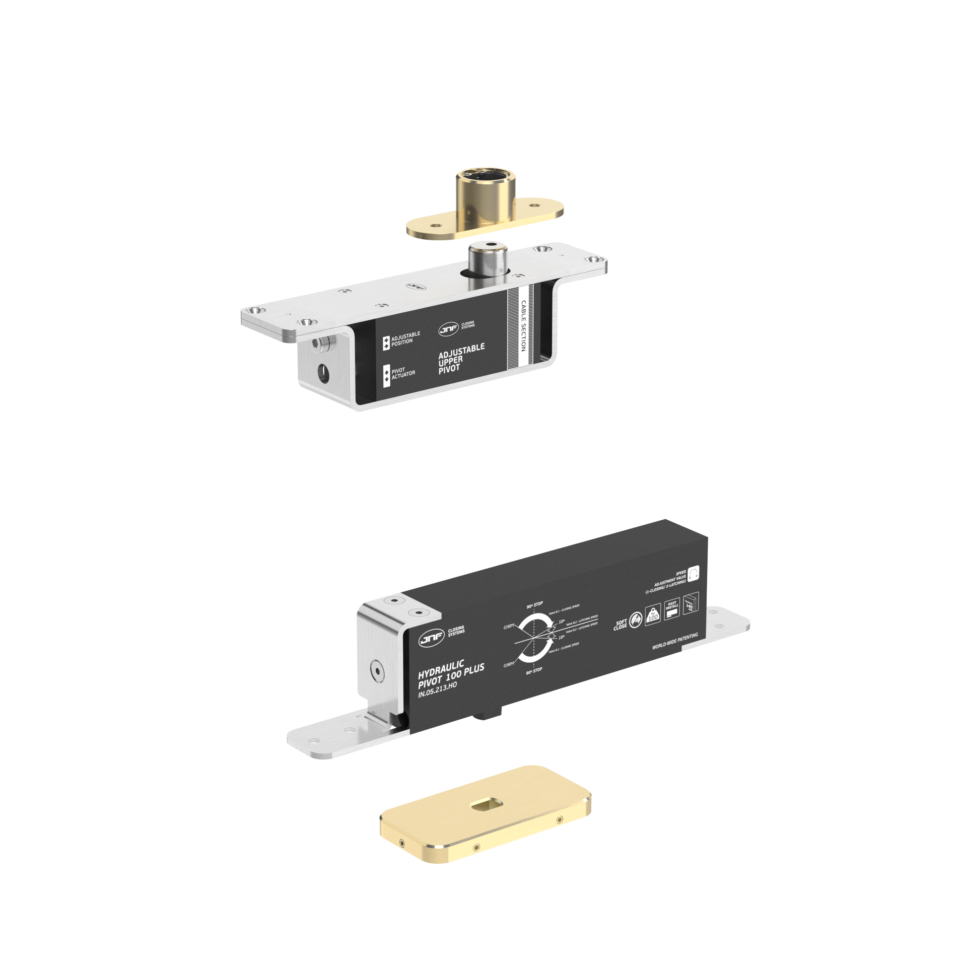 Pivot hidráulico IN.05.213.HO.BH2.UP2.TG PVD Titanium Gold