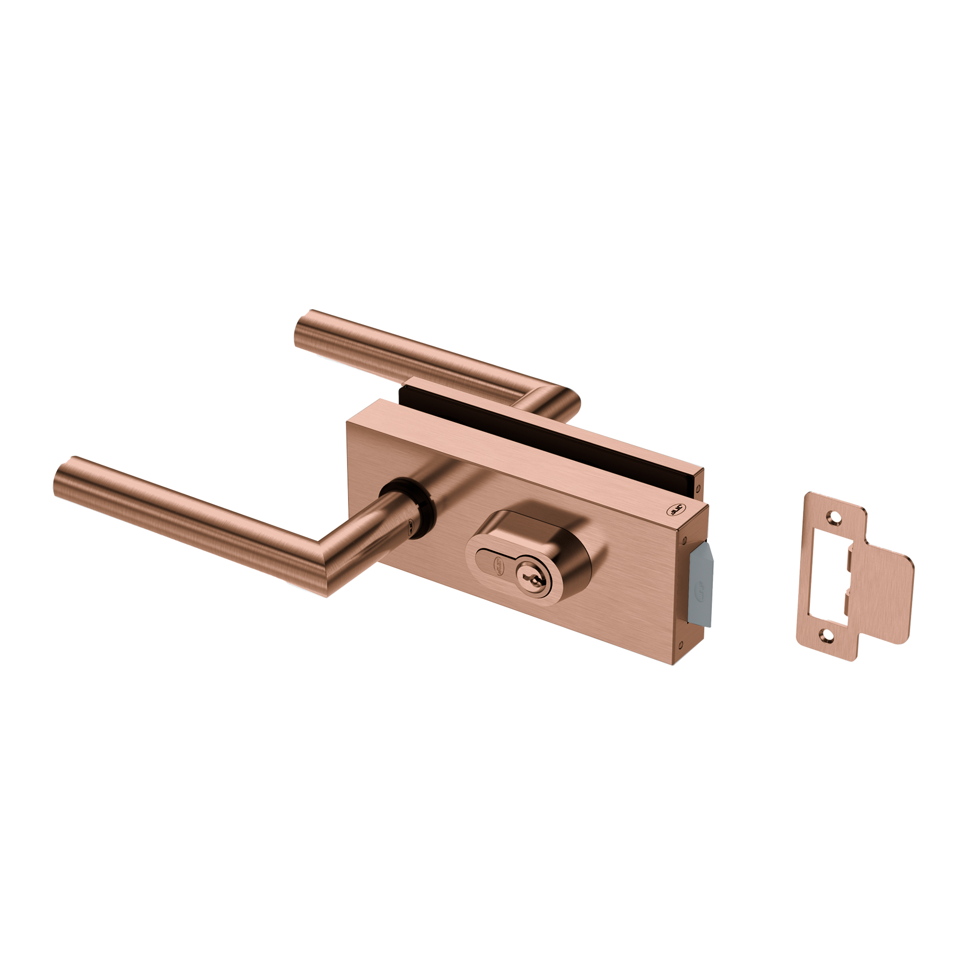Fechadura para vidro IN.20.360.K.TCO PVD Titanium Copper