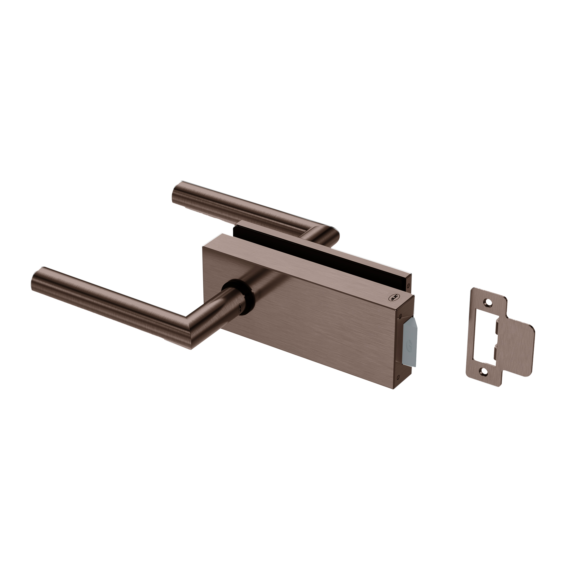 Fechadura para vidro IN.20.362.K.TCH PVD Titanium Chocolate