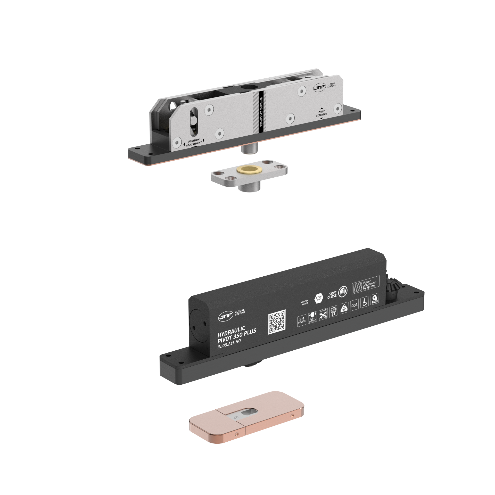 Pivot hidráulico IN.05.215.HO.BH3.UP3.TCO PVD Titanium Copper
