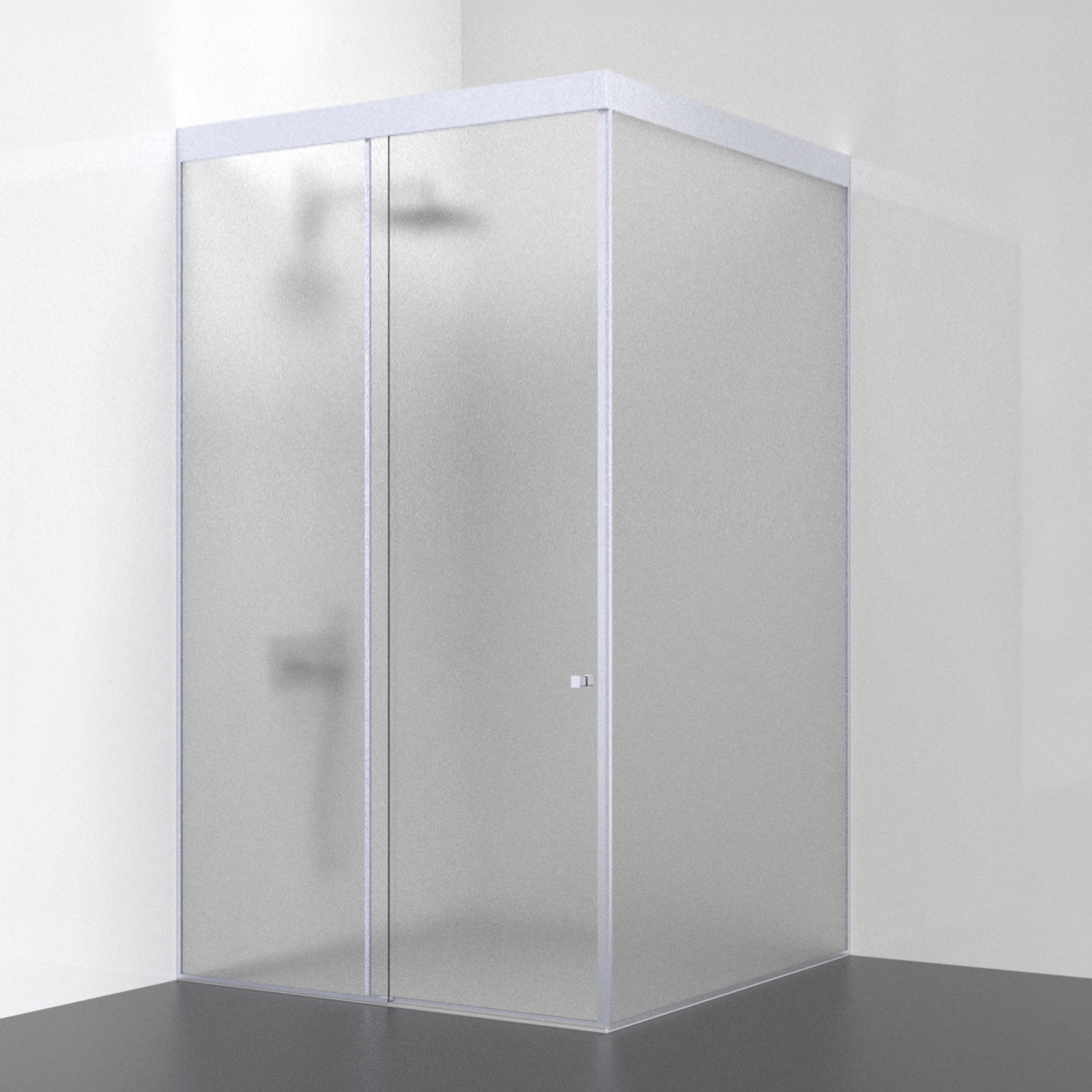 Cabine de chuveiro IN.15.361.L Cinzento RAL 9006