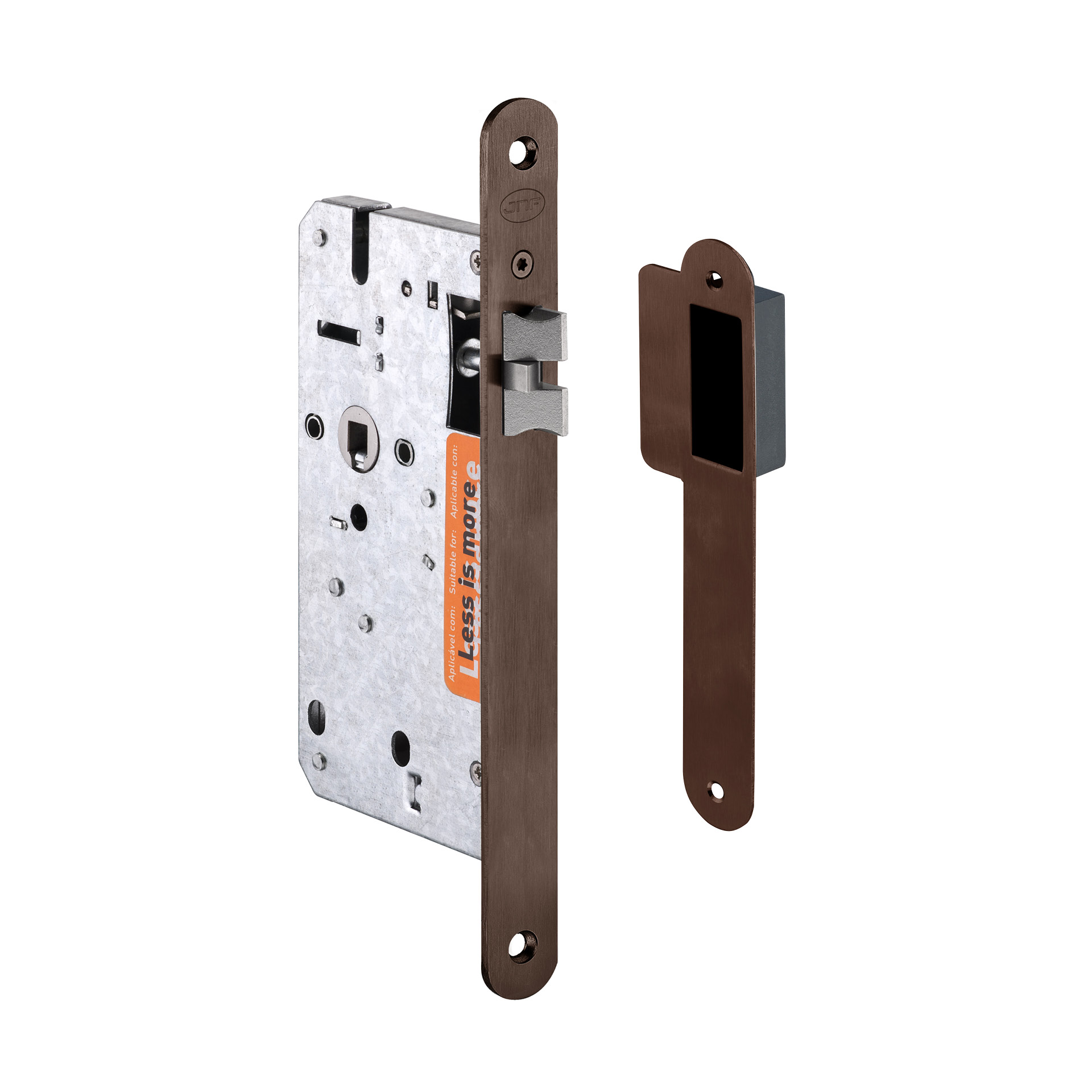 Fechadura de embutir IN.20.897.R.TCH PVD Titanium Chocolate